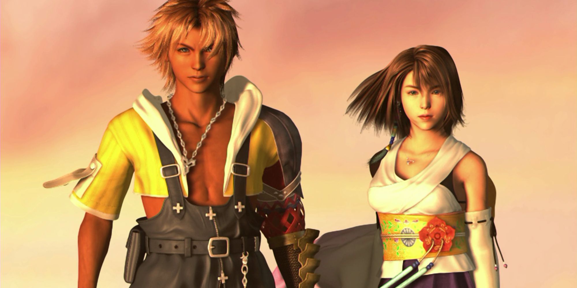 Final Fantasy X Screenshot Of Tidus and Yuna