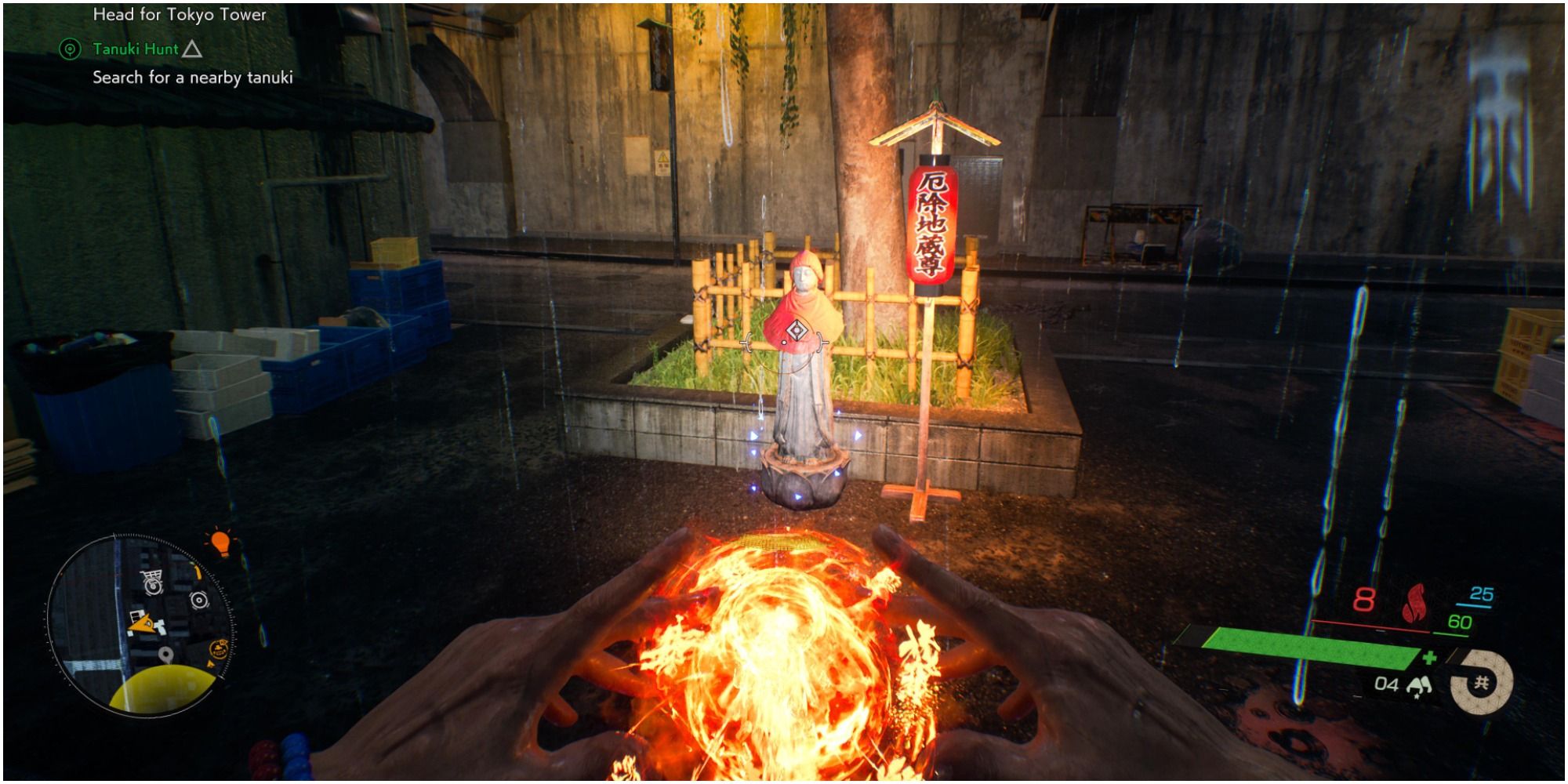 Ghostwire Tokyo - Fire Jizo Statue