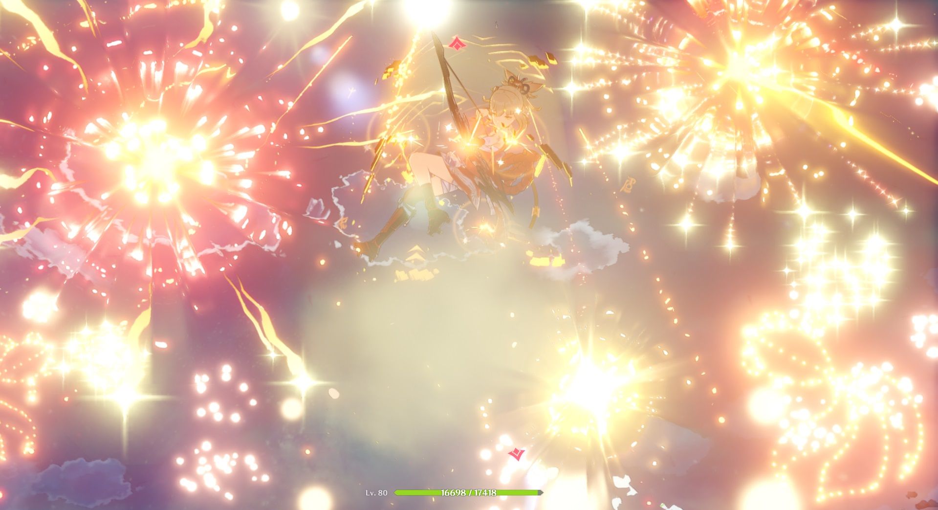 Genshin Yoimiya Burst Fireworks