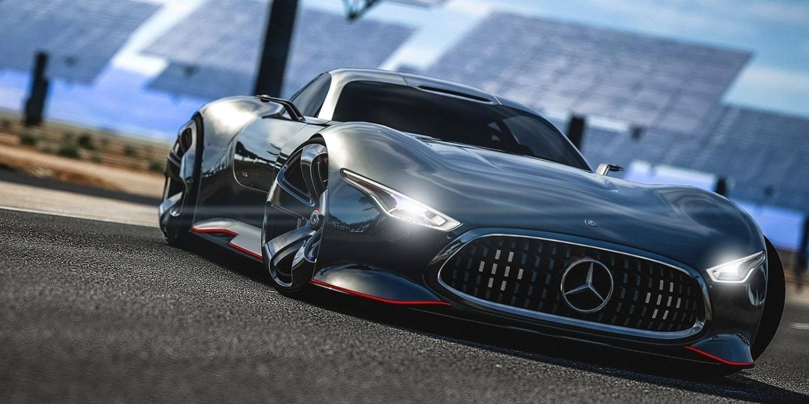 A Mercedes-Benz driving in Gran Turismo 7