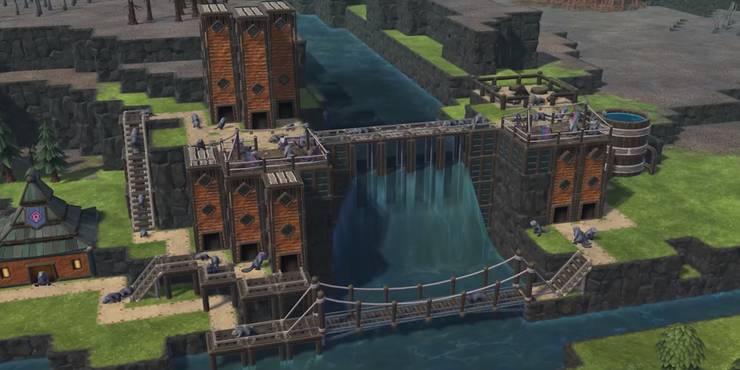 Iron Teeth Dam In Timberborn