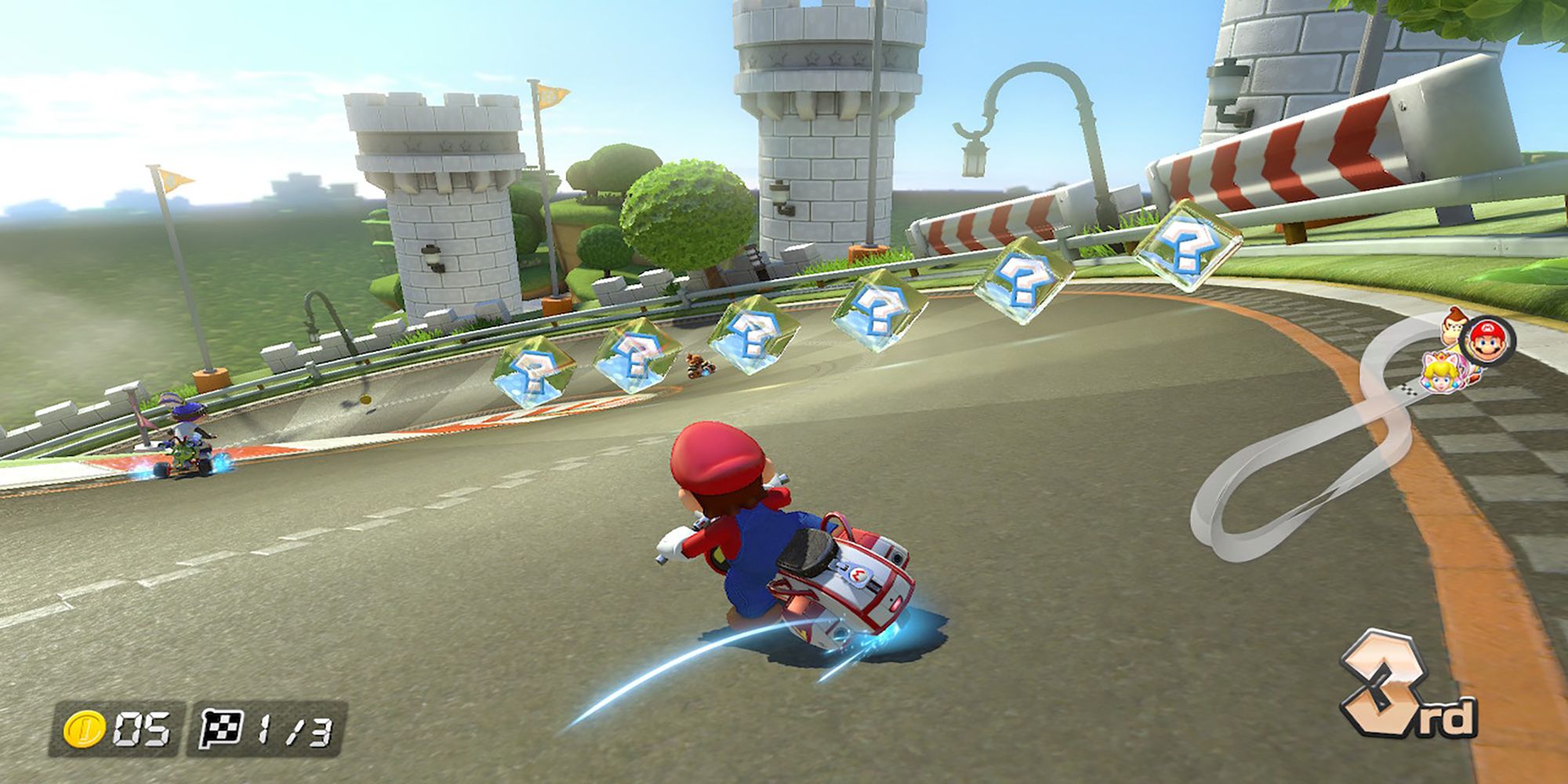 Самые простые трассы в Mario Kart 8