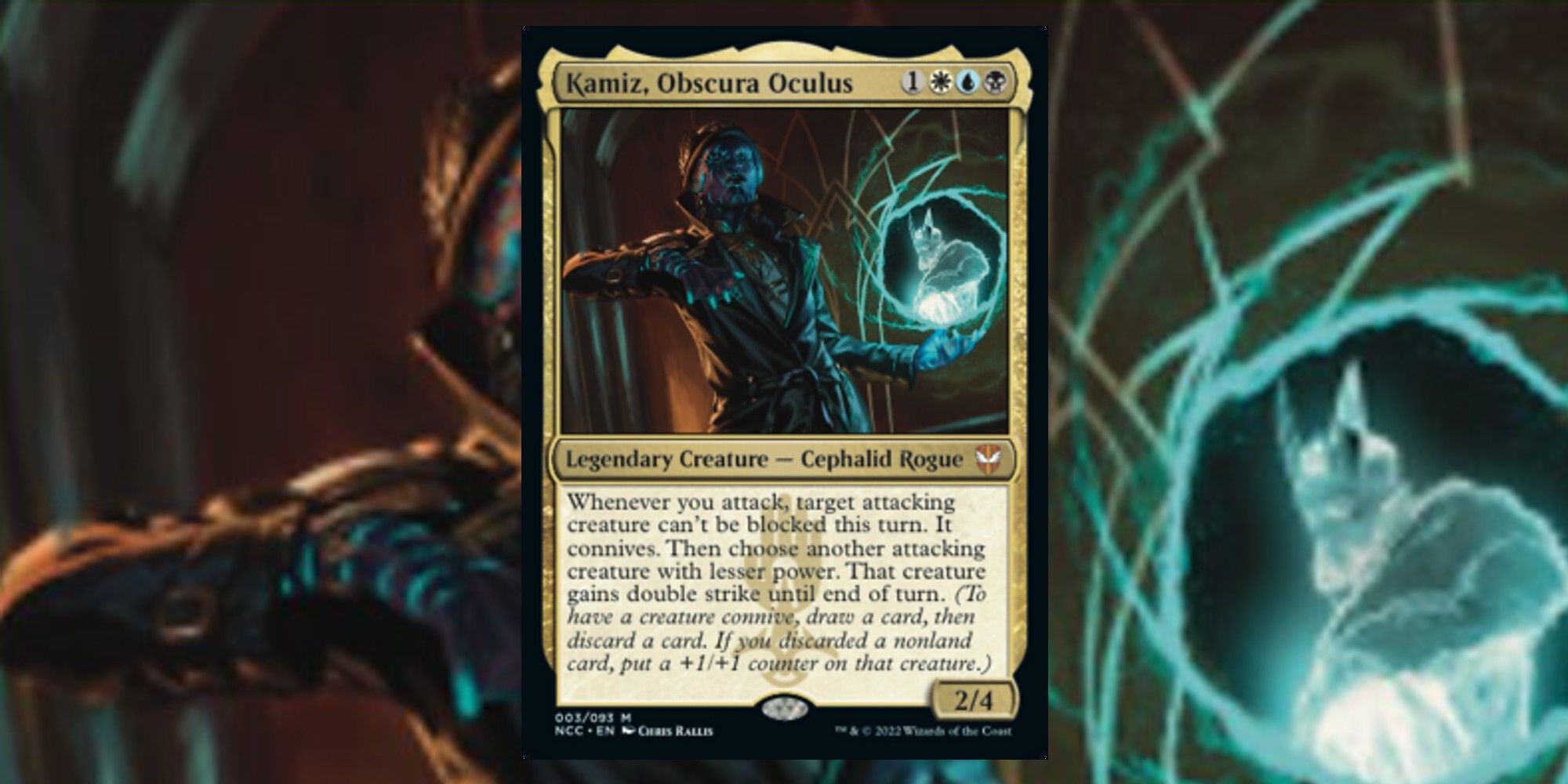 Image of the Kamiz, Obscura Oculus card in Magic: The Gathering, with art by Chris Rallis