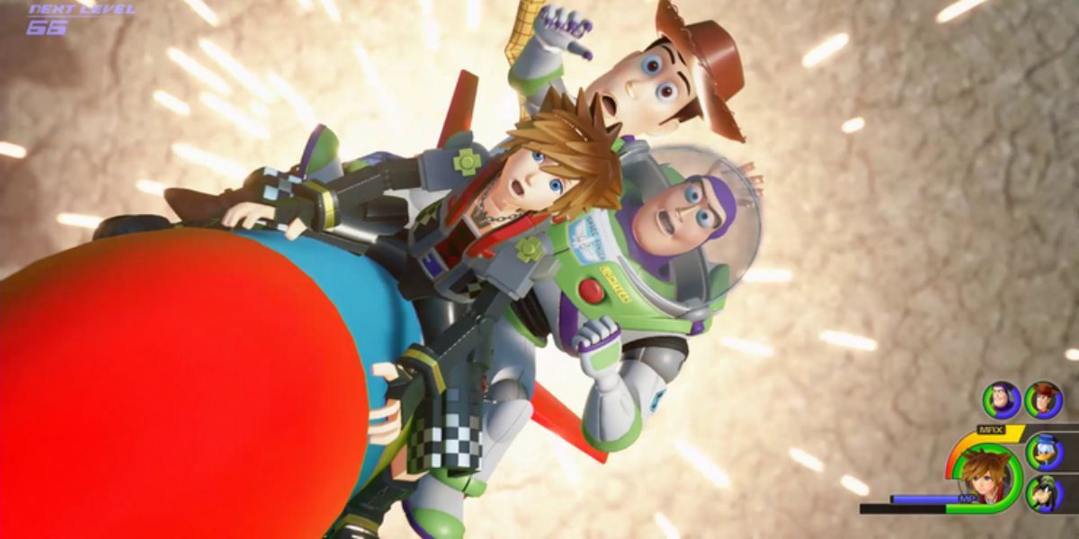 Sora, Buzz, and Woody in KH3