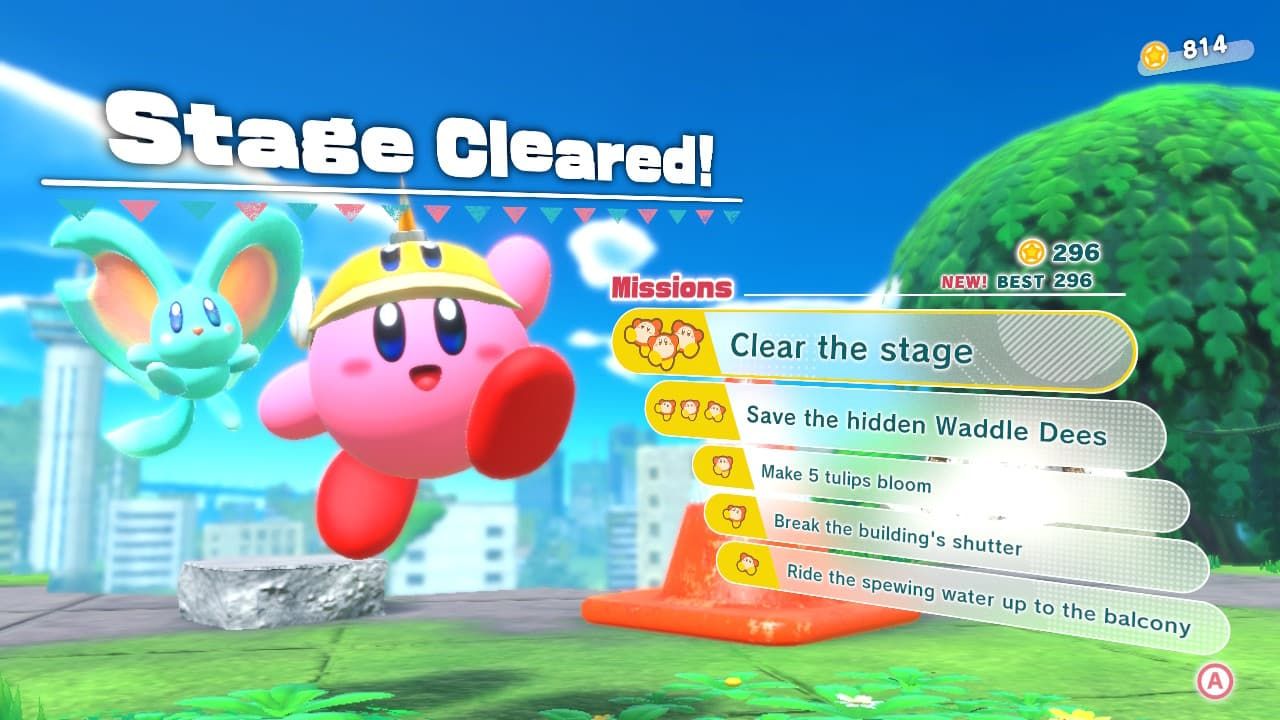 Kirby And The Forgotten Land Stage Clear