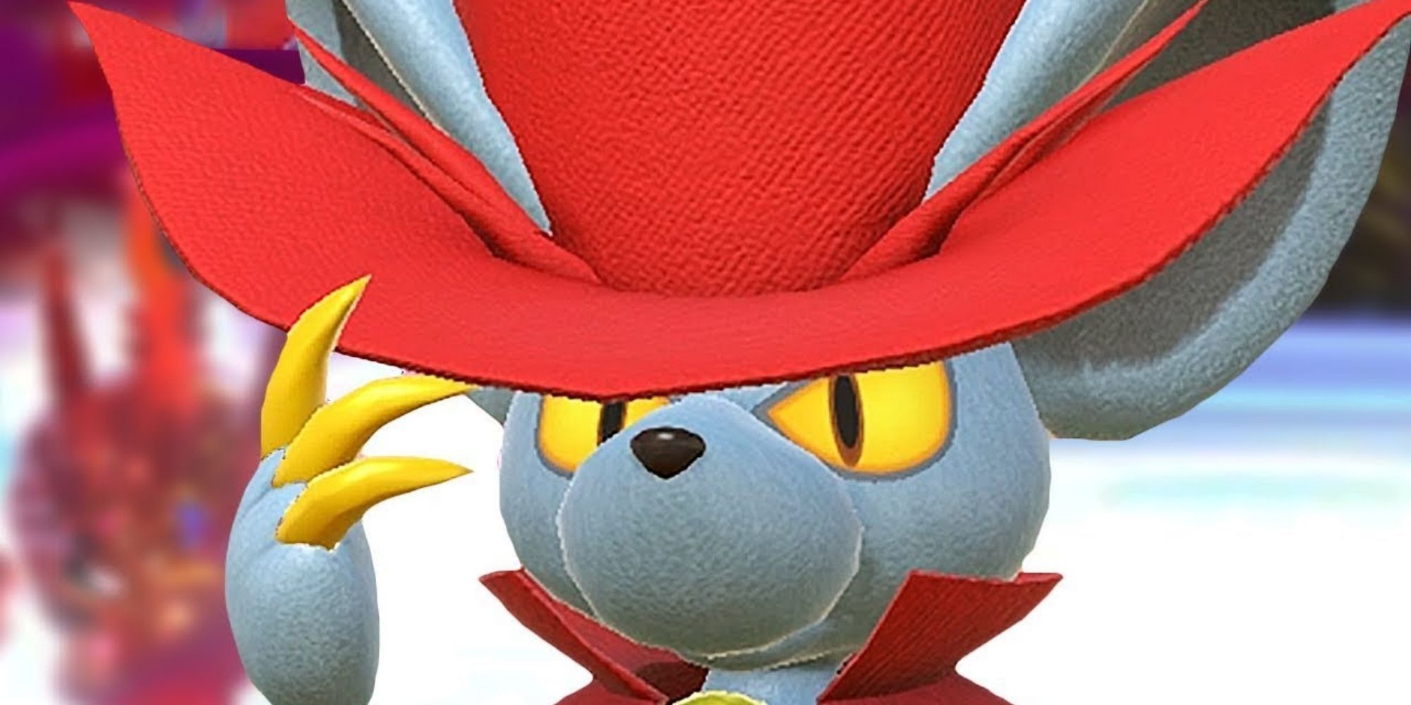 Kirby Star Allies Daroach Tips His Red Hat In A Close-Up Shot