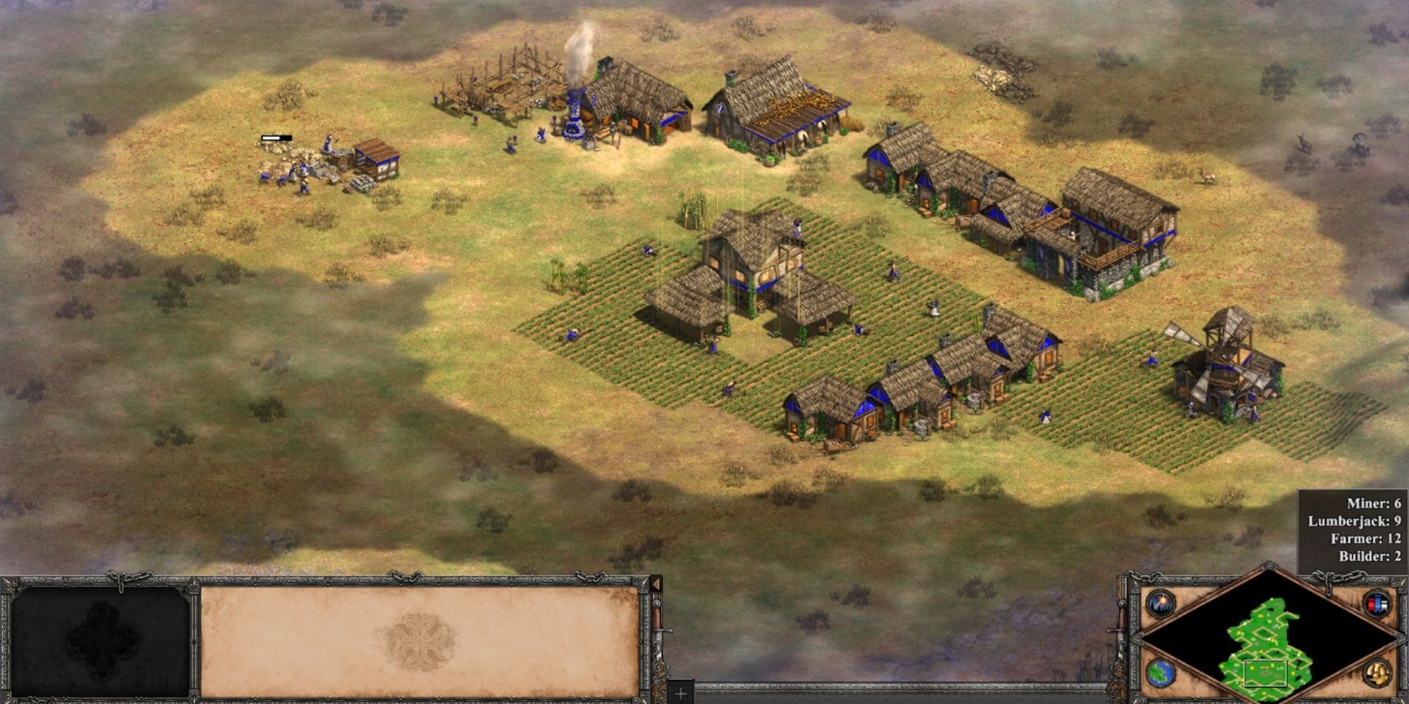 A Knight Rush in Progress During the Feudal Age in Age of Empires 2