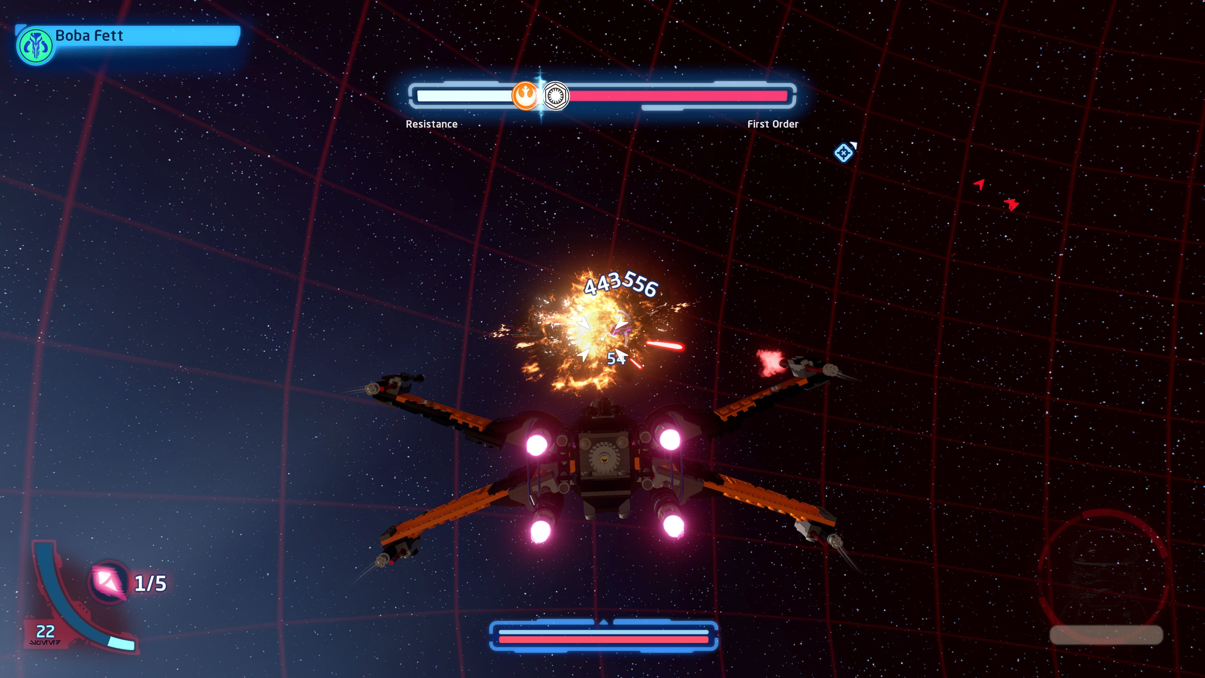 First Order Worst Order Side Mission (showing a space battle)