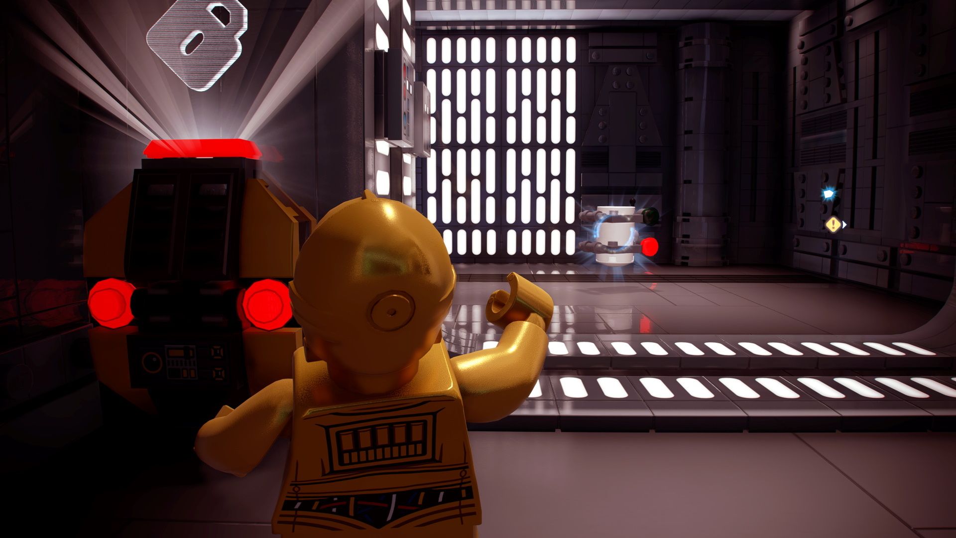 Using a protocol droid to unlock the Minikit room in the secret area