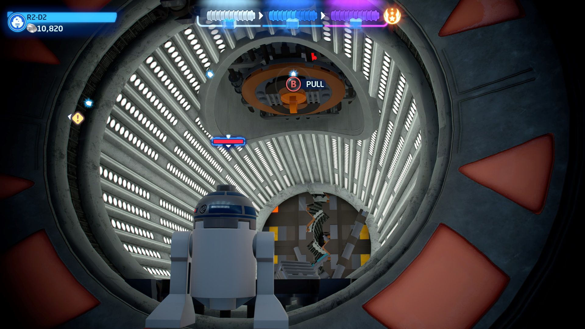 Using R2-D2 to get the Ceiling Hatch Minikit