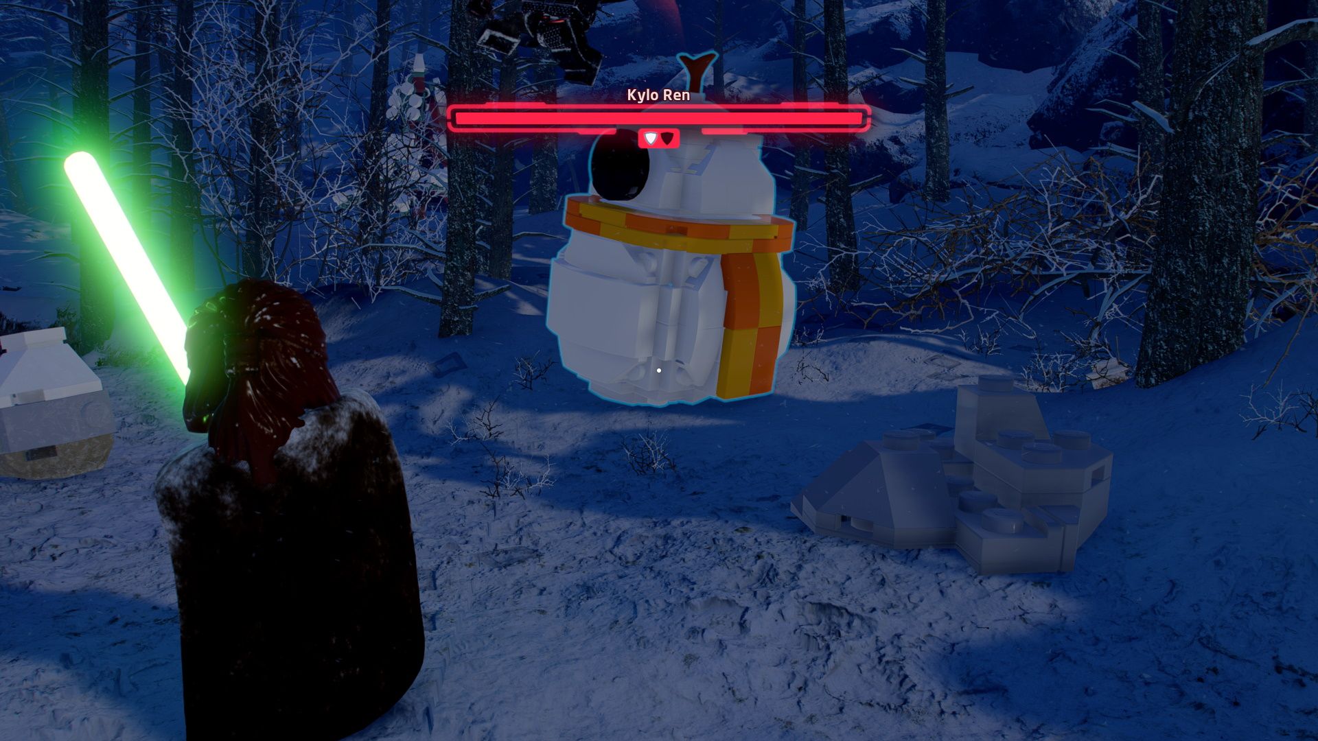 Building a BB-8 snowman