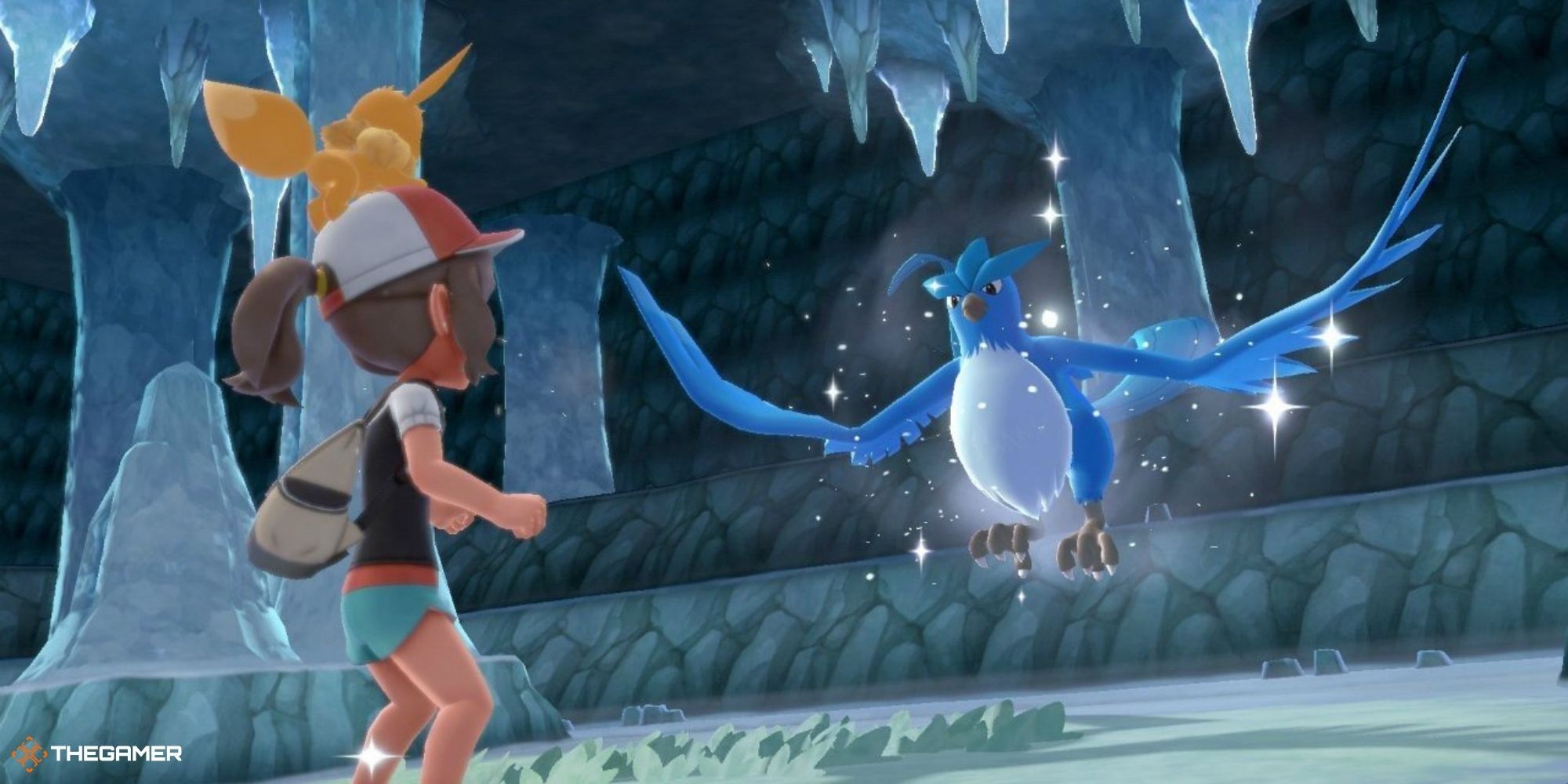 Let's Go Pikachu and Eevee - Articuno ice move in icy cave