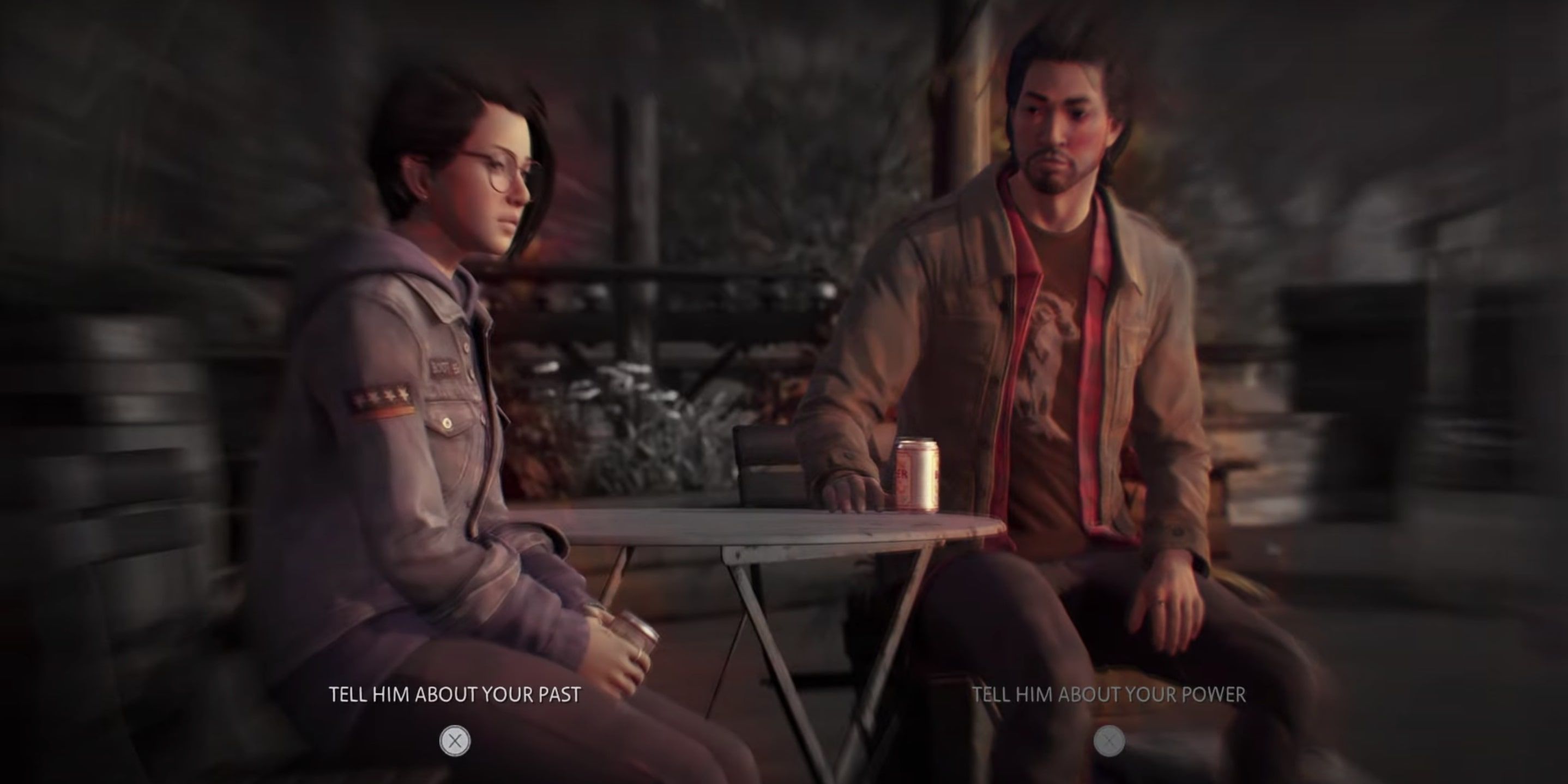 Life Is Strange Gameplay Decision Gabe and Alex on Rooftop