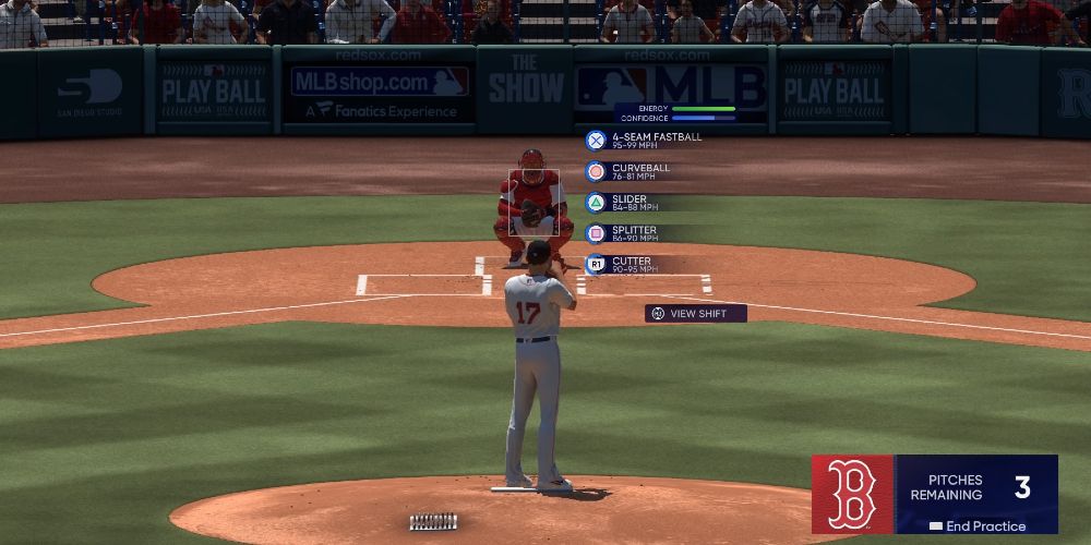 MLB the show 2022 classic pitching Boston Red Sox