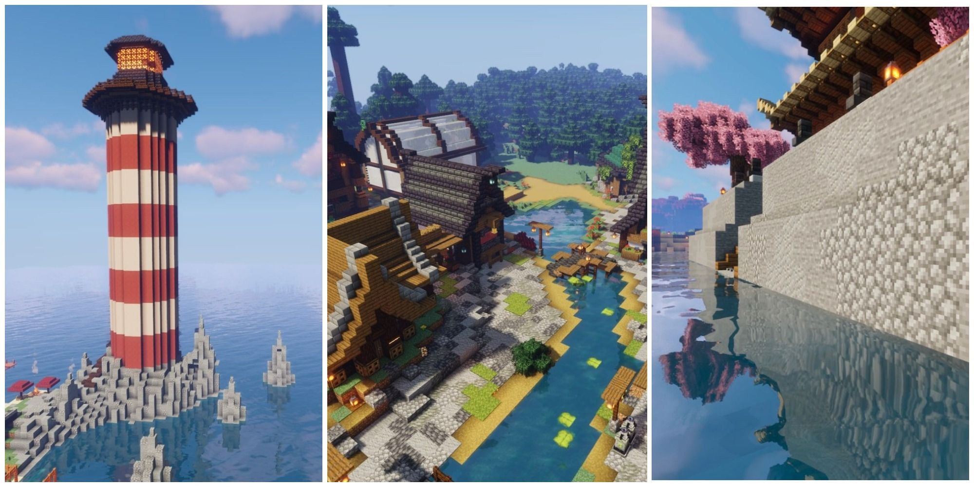 Minecraft Build Tips Split Image