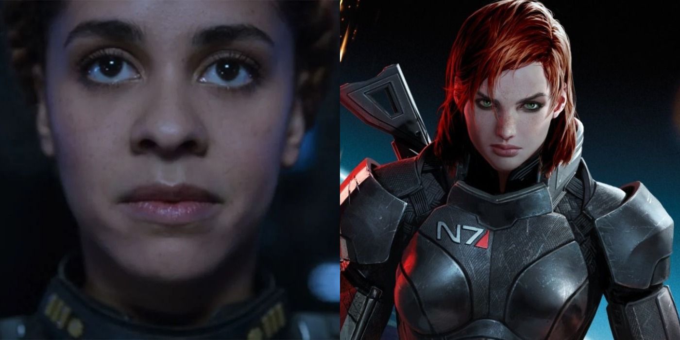 Miranda Keyes from Halo TV show and Commander Shepard from Mass Effect cover