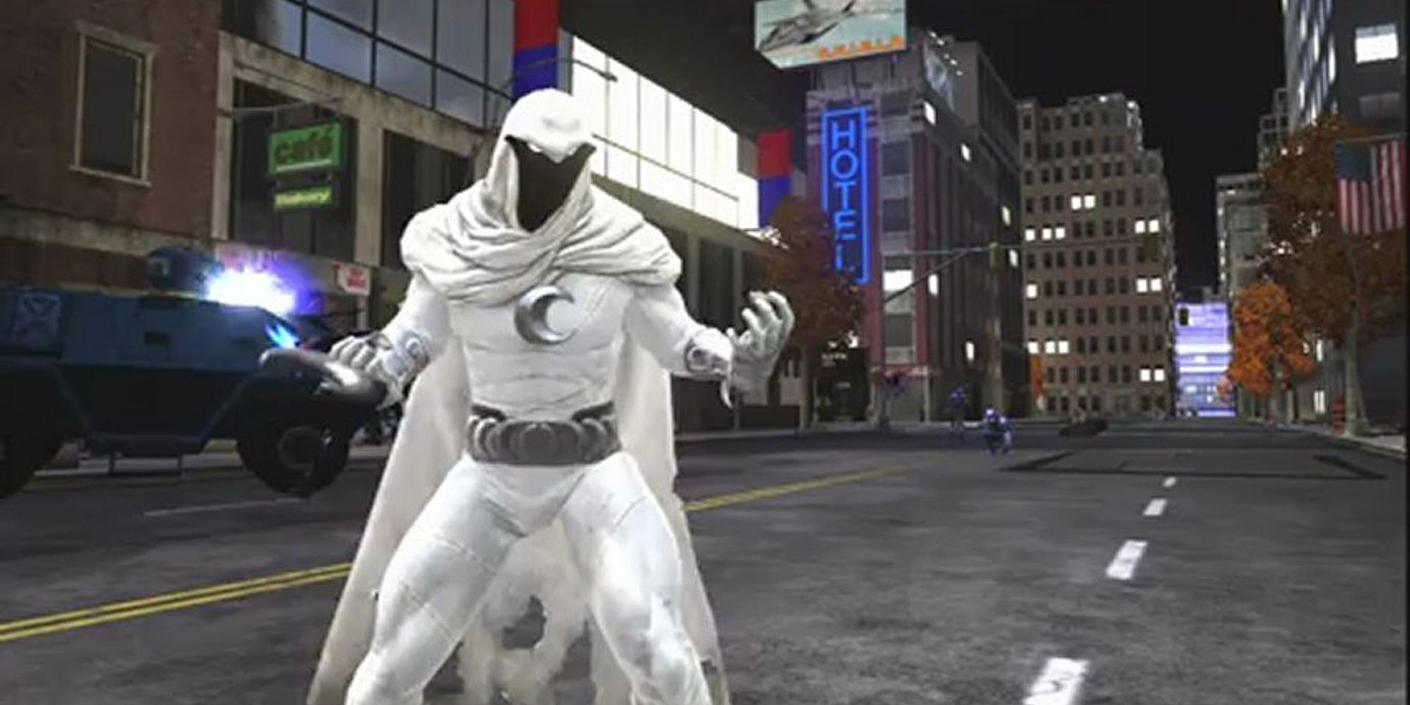 Moon Knight appearing in Spider-Man: Web of Shadows