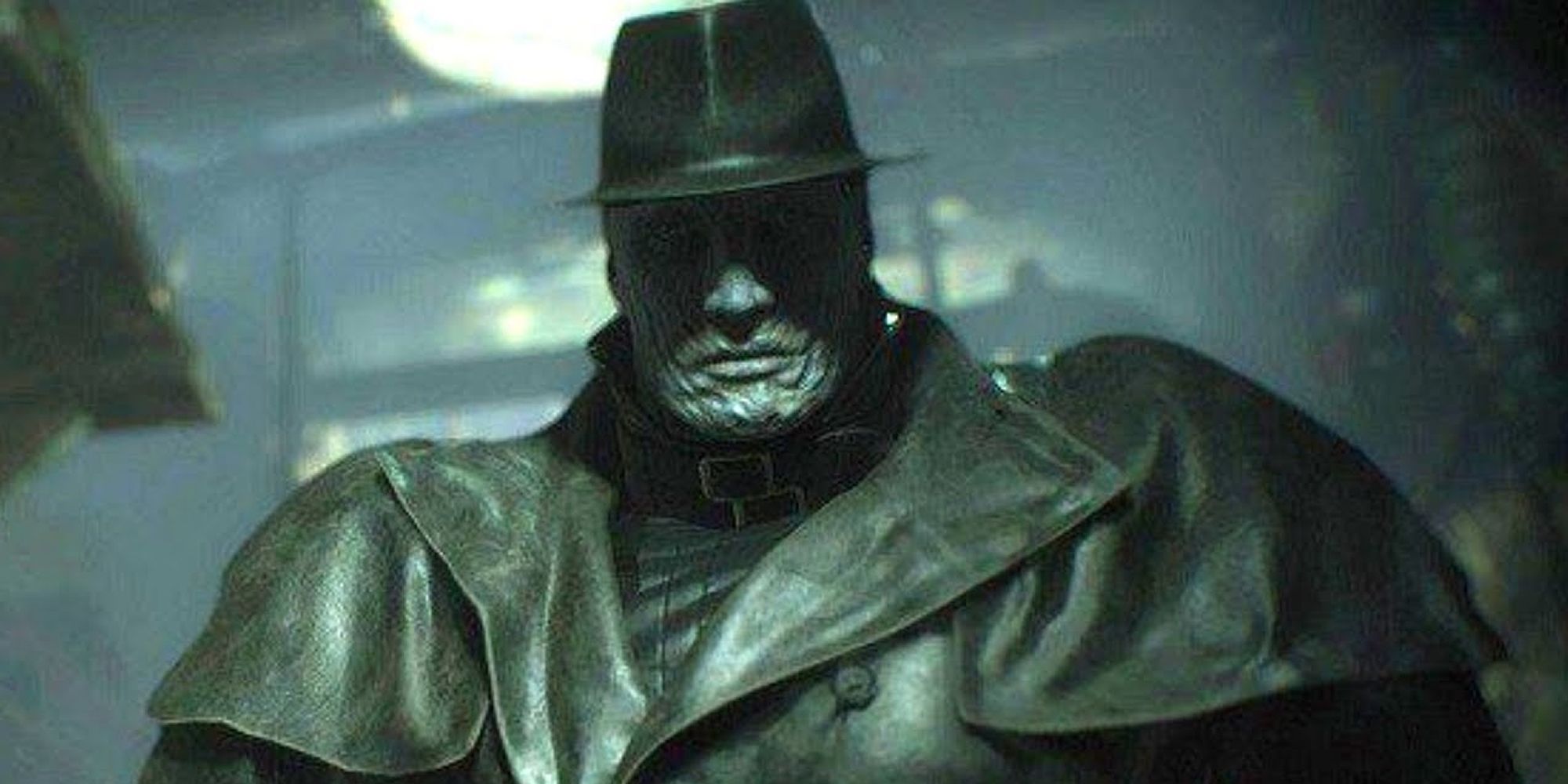 Resident Evil 2 Screenshot Of Mr. X Close Up
