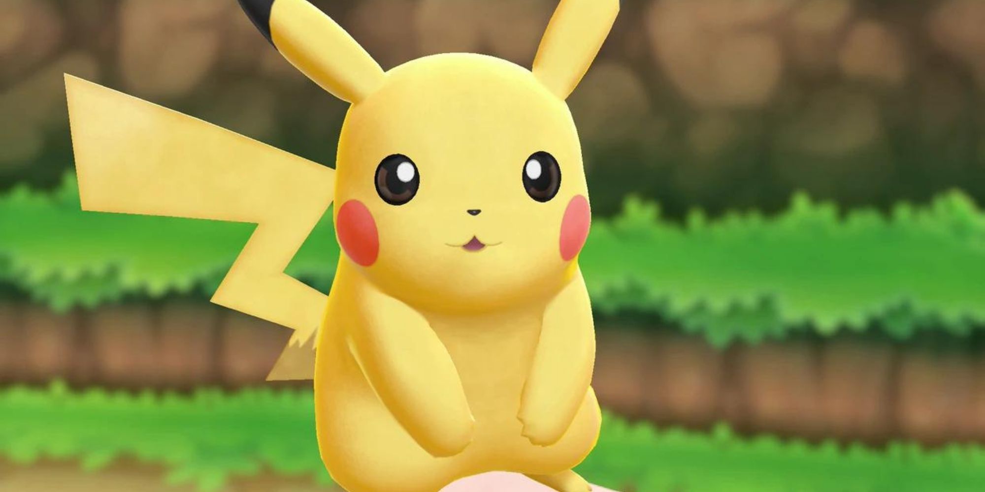Pokemon Pikachu Looks Surprised Outside On A Route