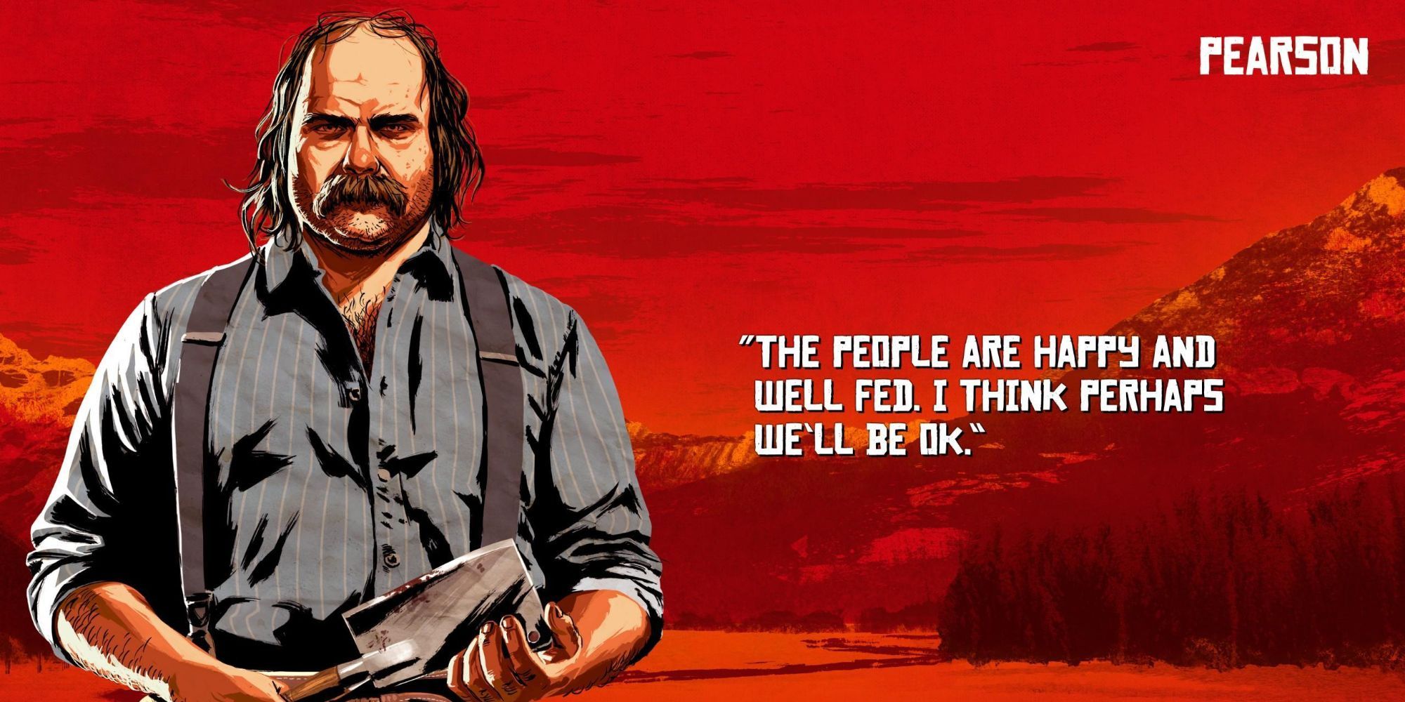 RDR2 Art of Pearson with quote
