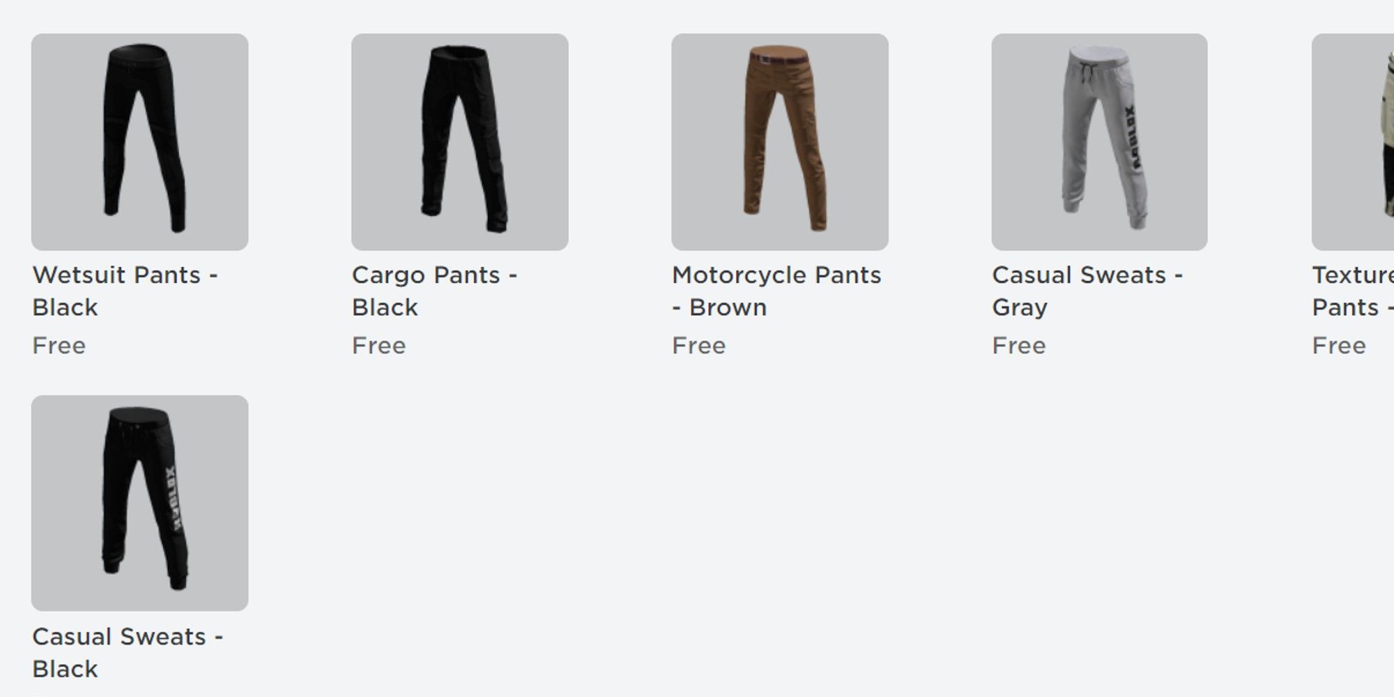 Roblox Free Pants