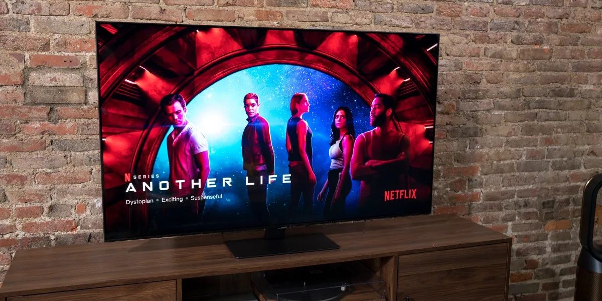 Another Life Netflix screensaver on Samsung Q80A QLED TV