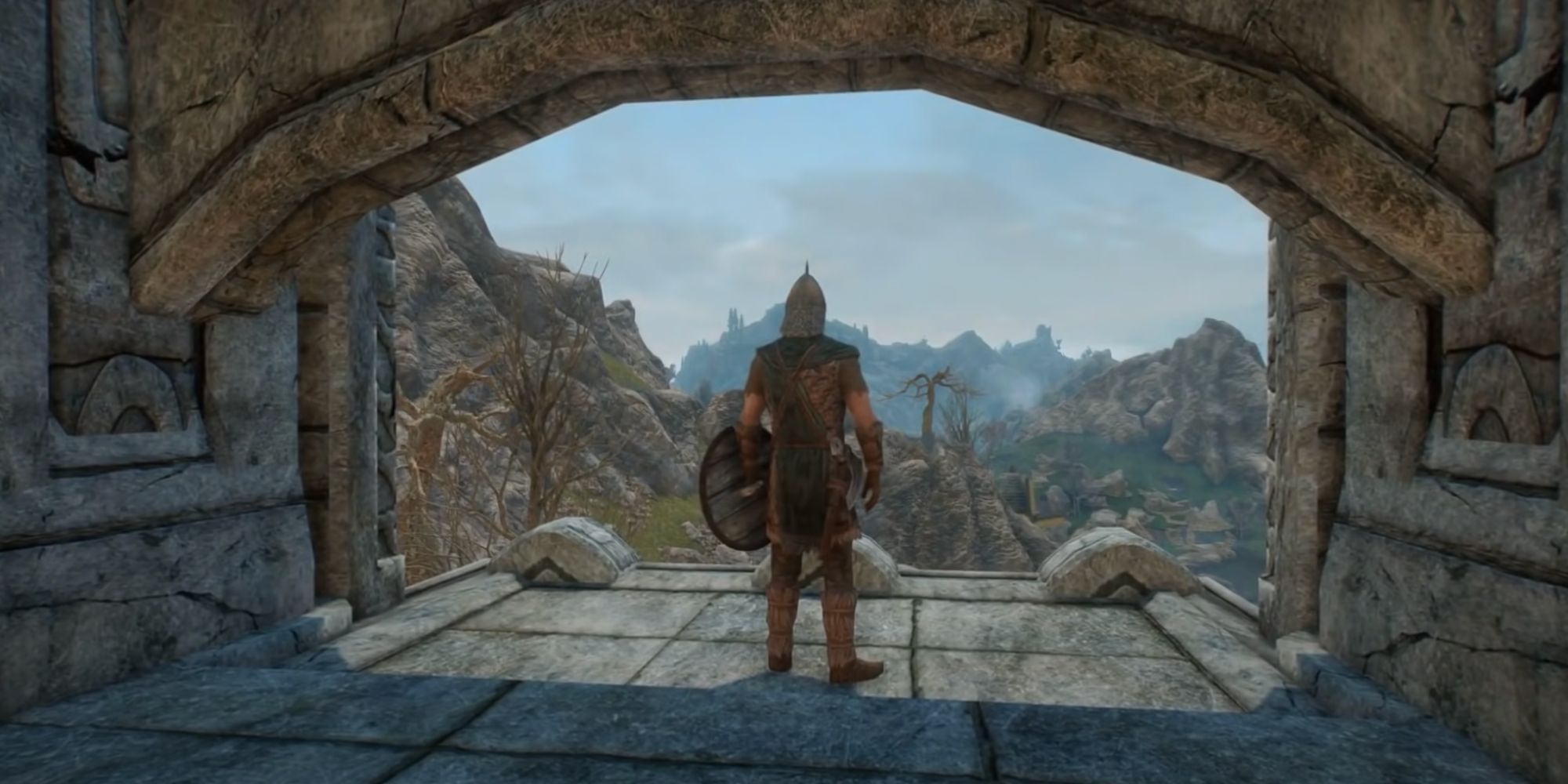 Skyrim screenshot markarth guard looking out
