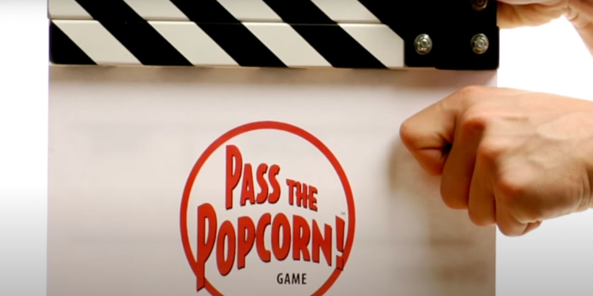 Slate for Pass the Popcorn Game Trailer
