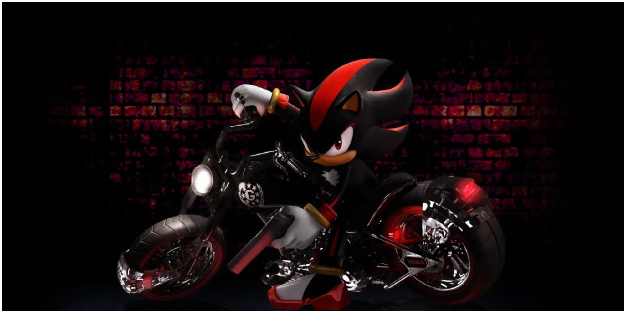 Shadow The Hedgehog - Shadow on a Bike