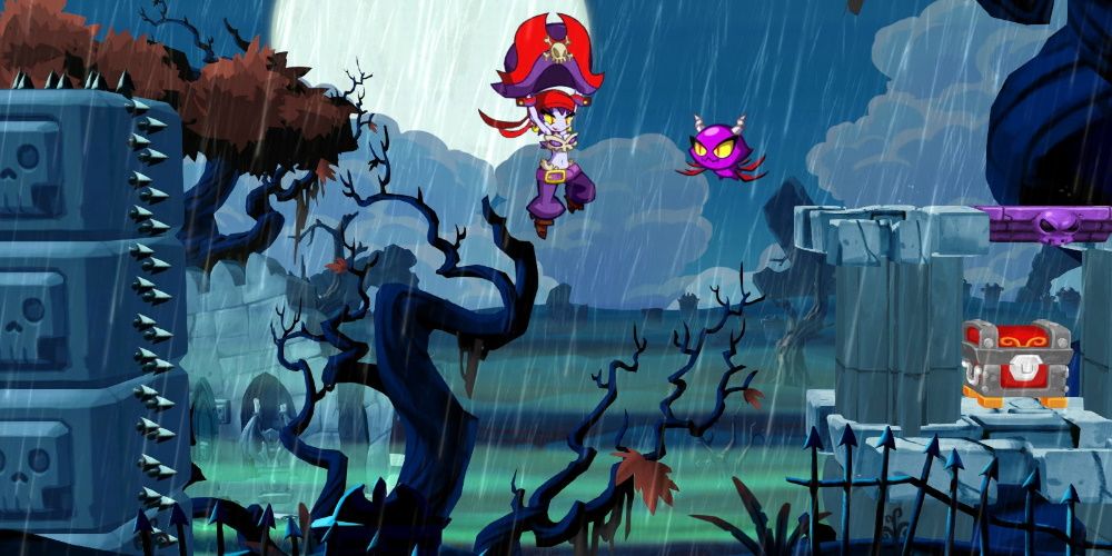 Shantae Half Genies Hero, Risky floating using her hat