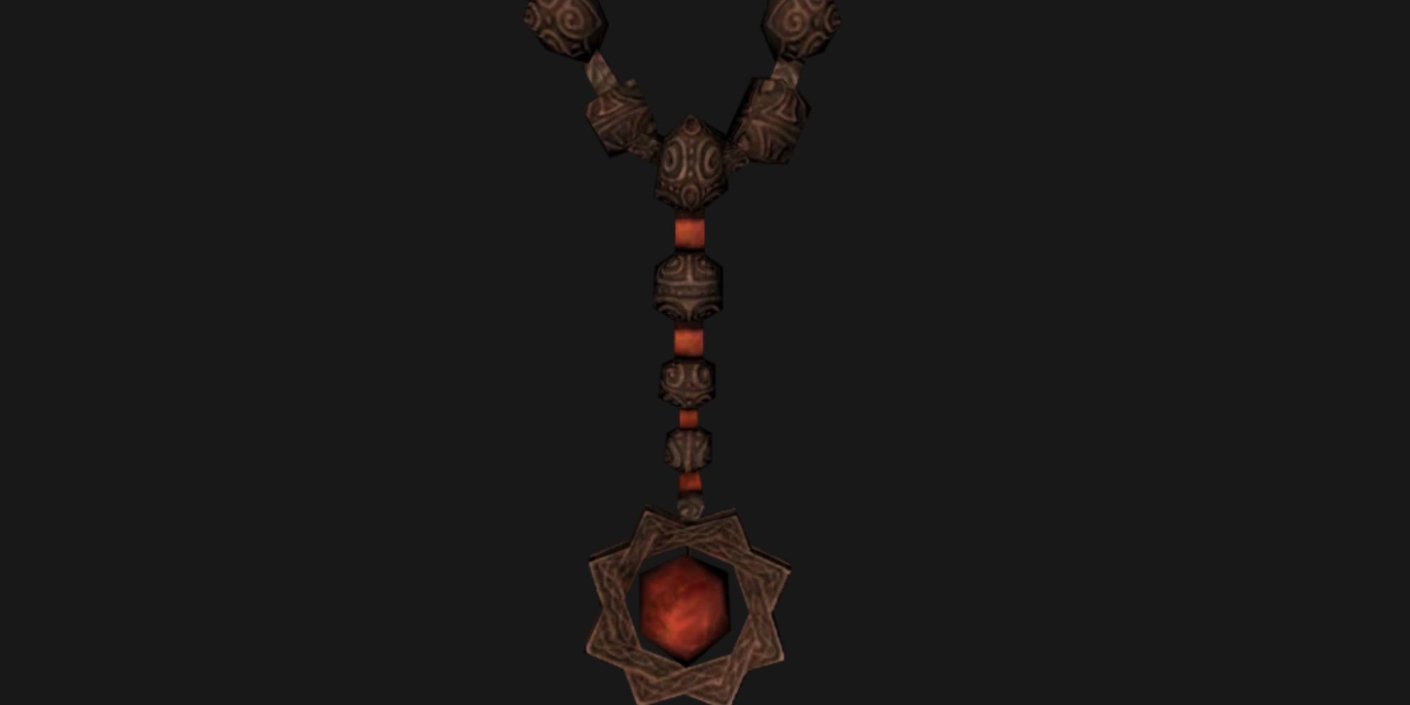Skyrim The Amulet Of Arkay With A Gray Background