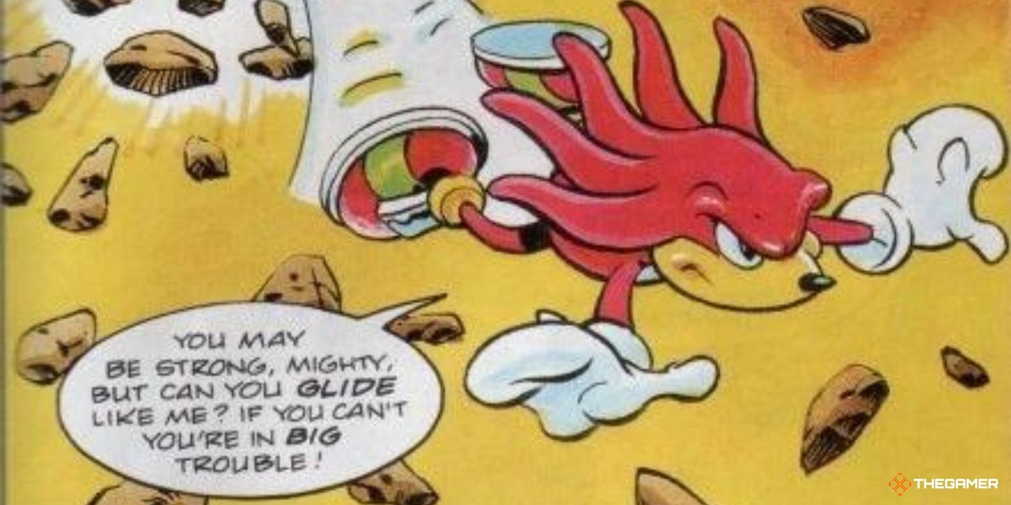 Sonic the Hedgehog - Knuckles the Echidna gliding