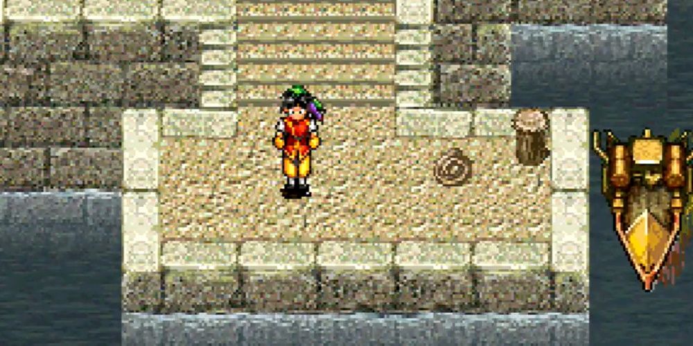 Suikoden, McDohl standing on is completely wasted dock
