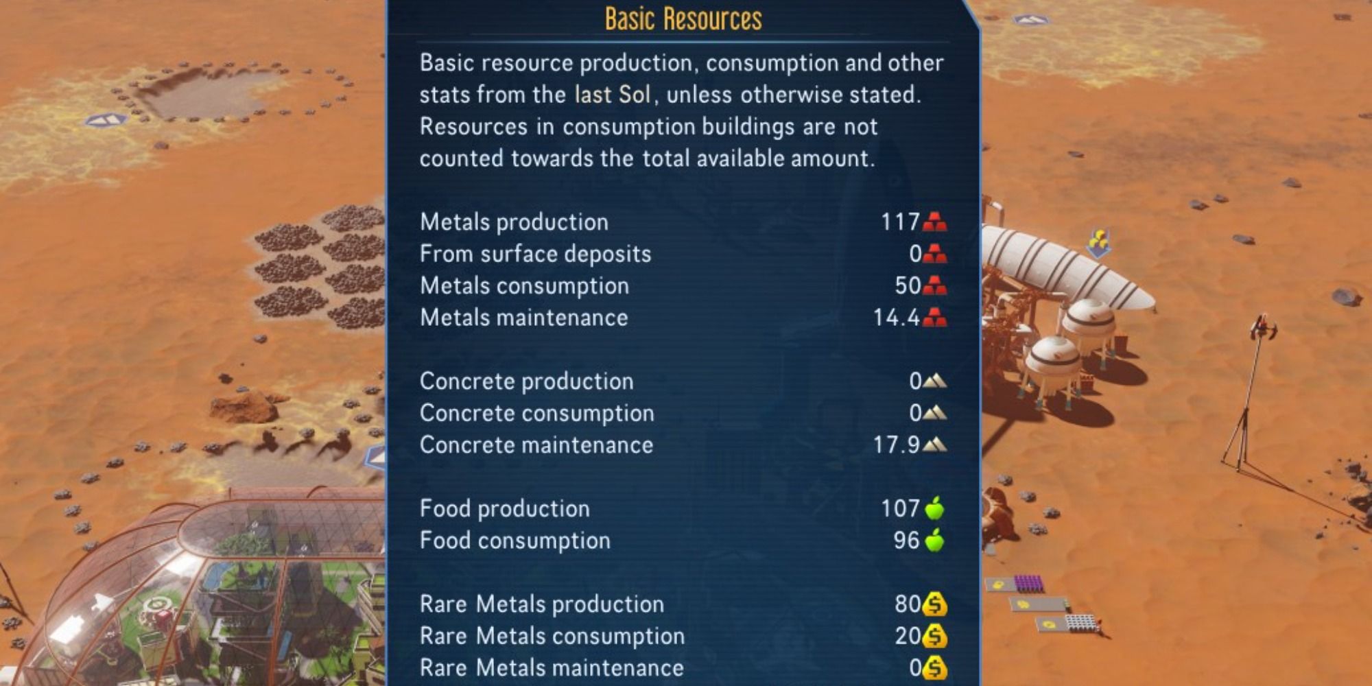 Surviving Mars Mods Info Bar design