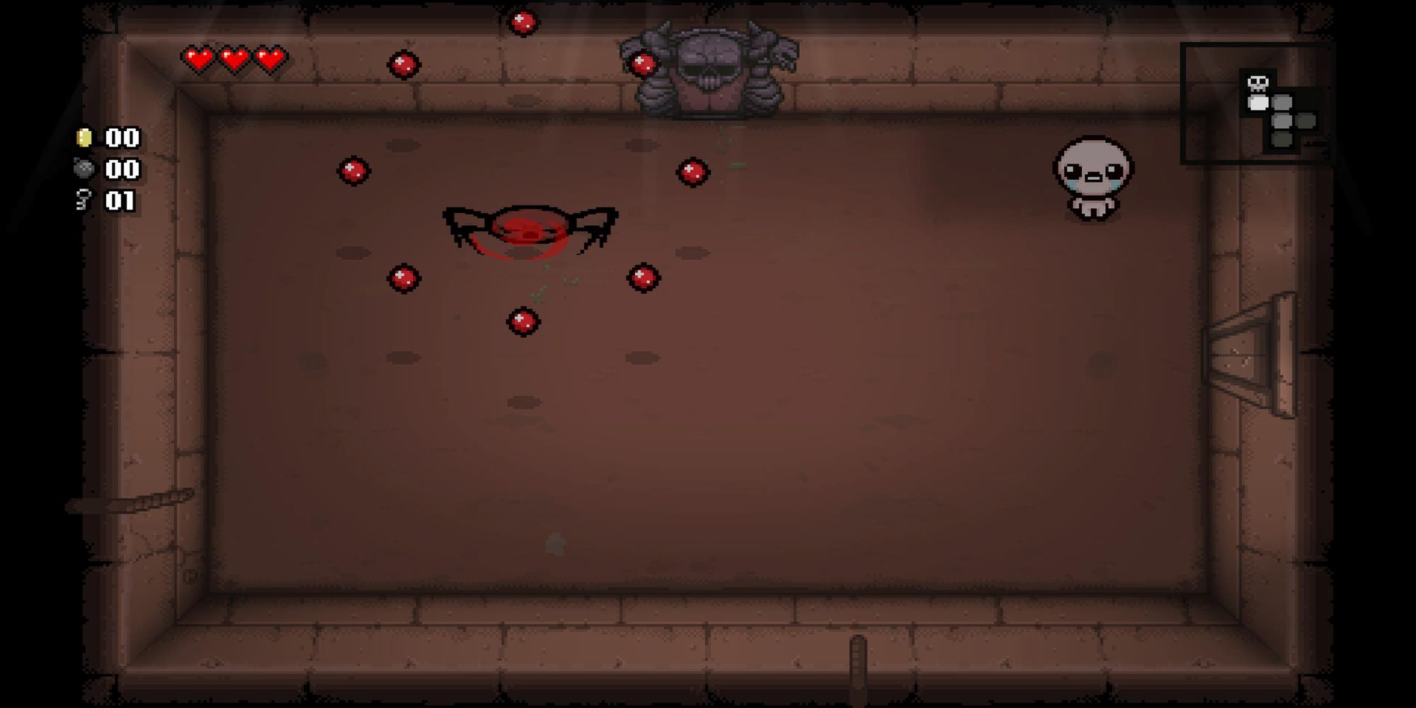 The Binding Of Isaac Blood spider attacking