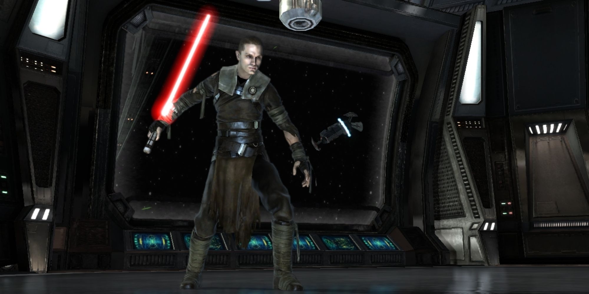 The Force Unleashed Screenshot Of Starkiller With Red Lightsaber