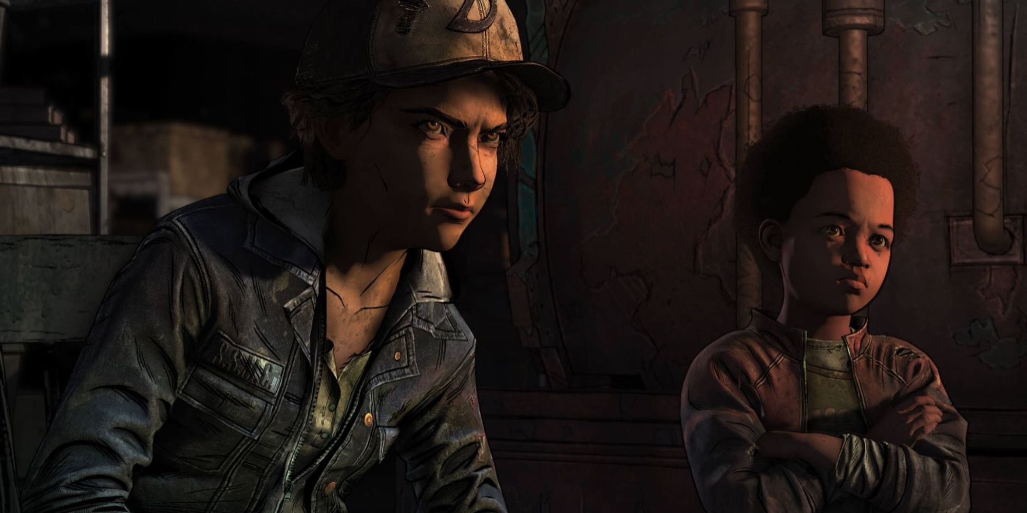 The Walking Dead Screenshot Of Clementine and AJ