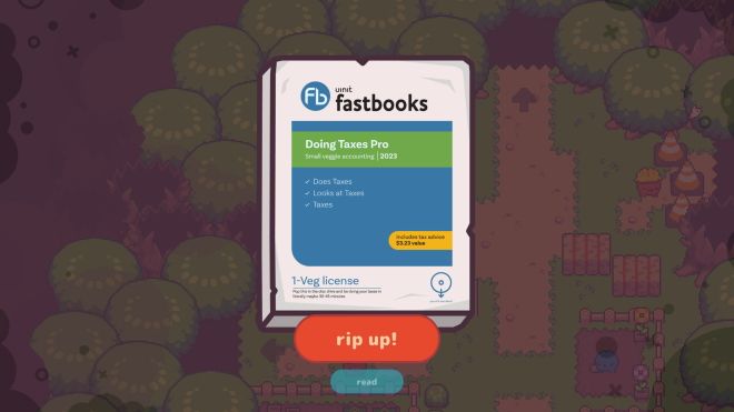 Fastbooks from Turnip Boy Commits Tax Evasion