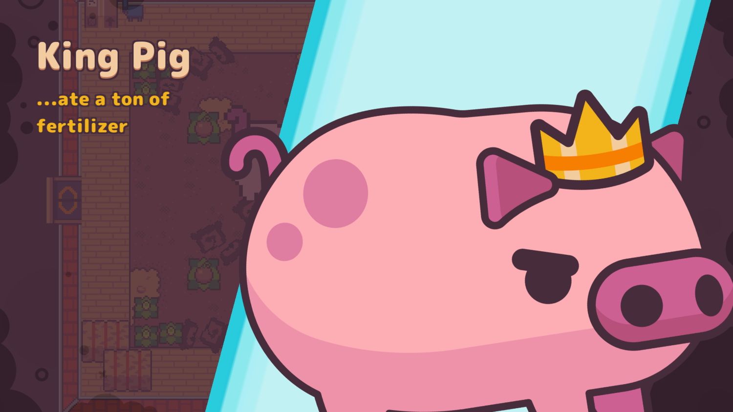 King Pig from Turnip Boy Commits Tax Evasion