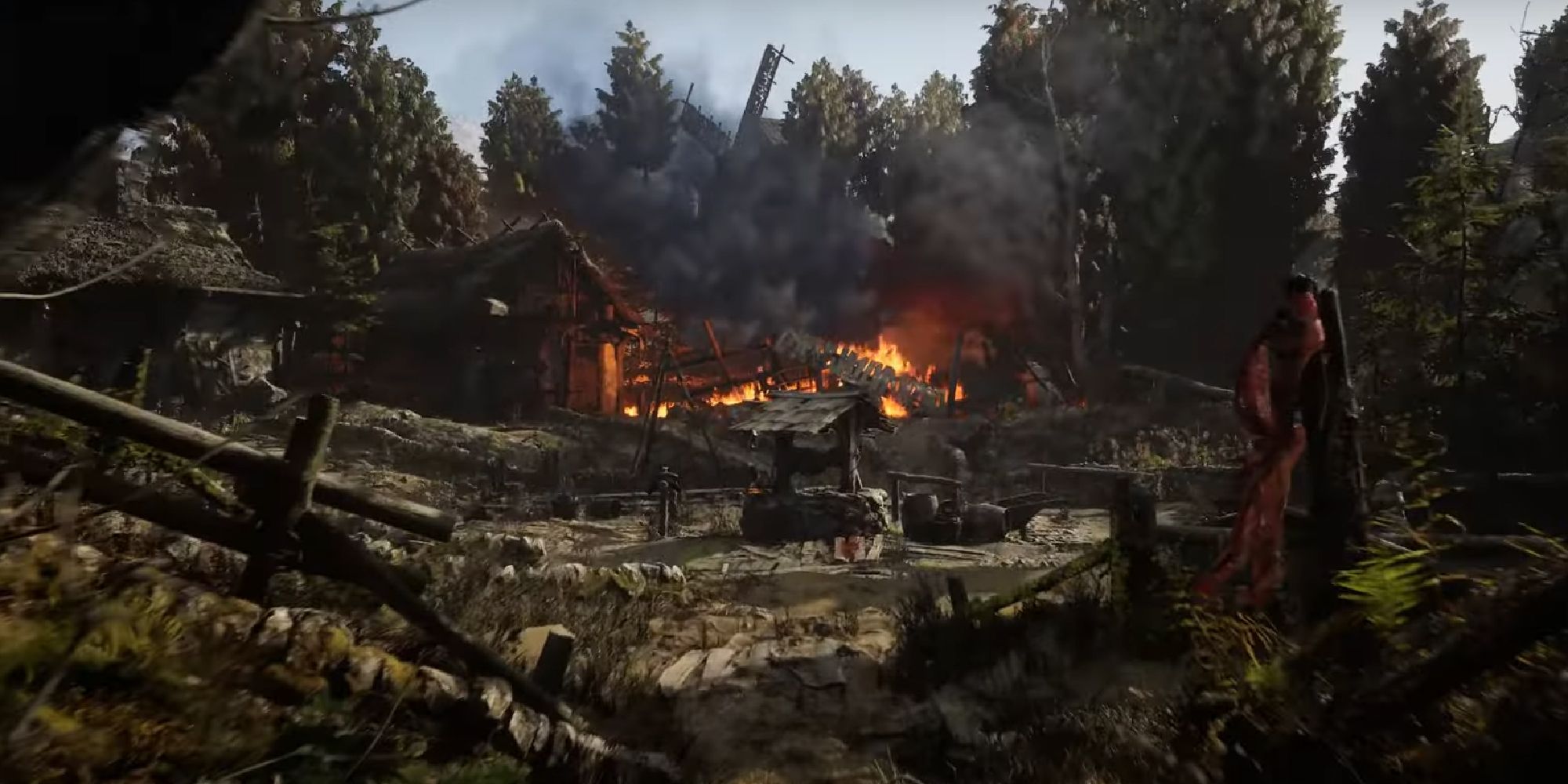 Unreal Engine 5 burning village