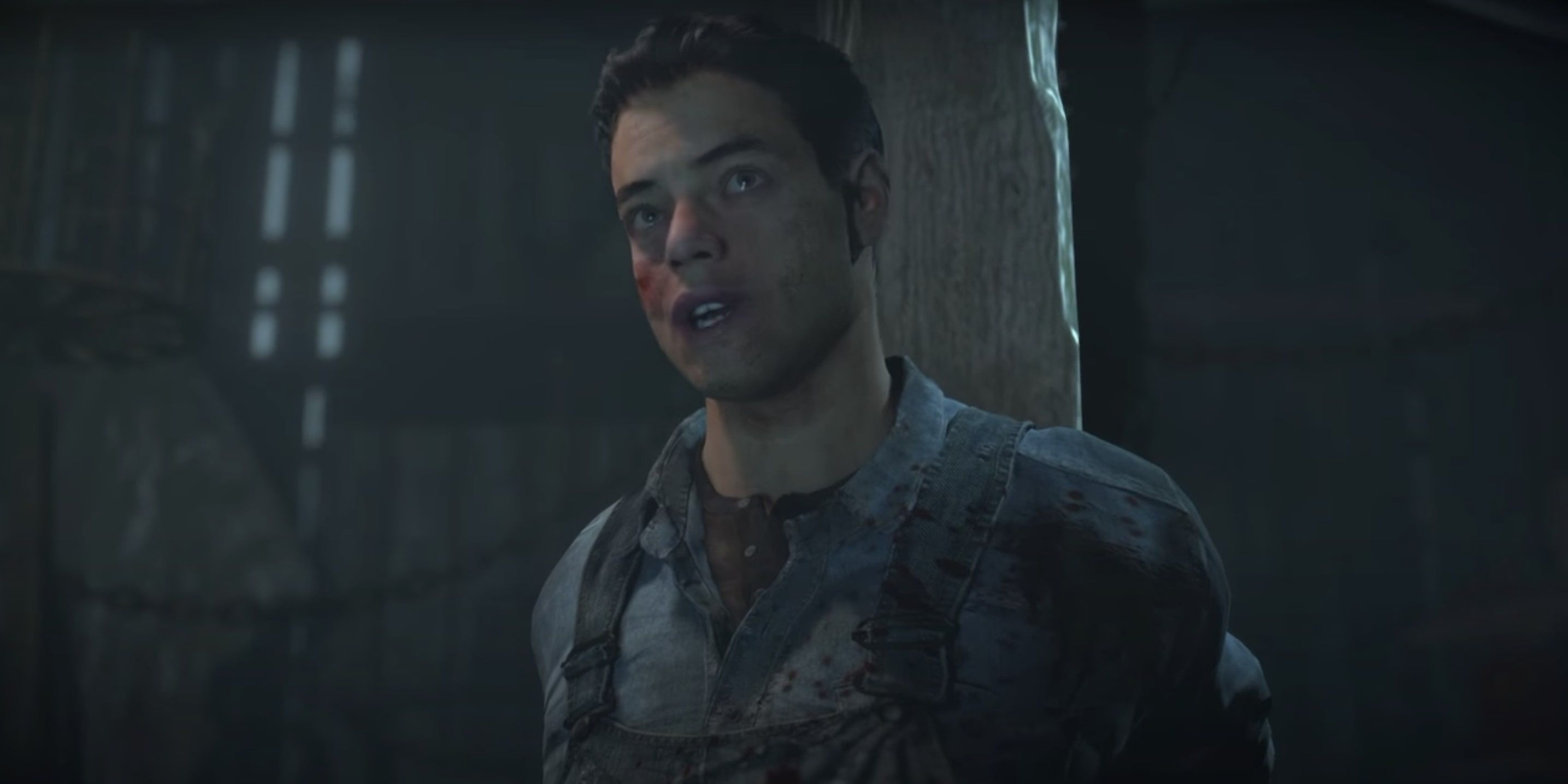 Until Dawn Still of Josh Tied Up and Being Interrogated