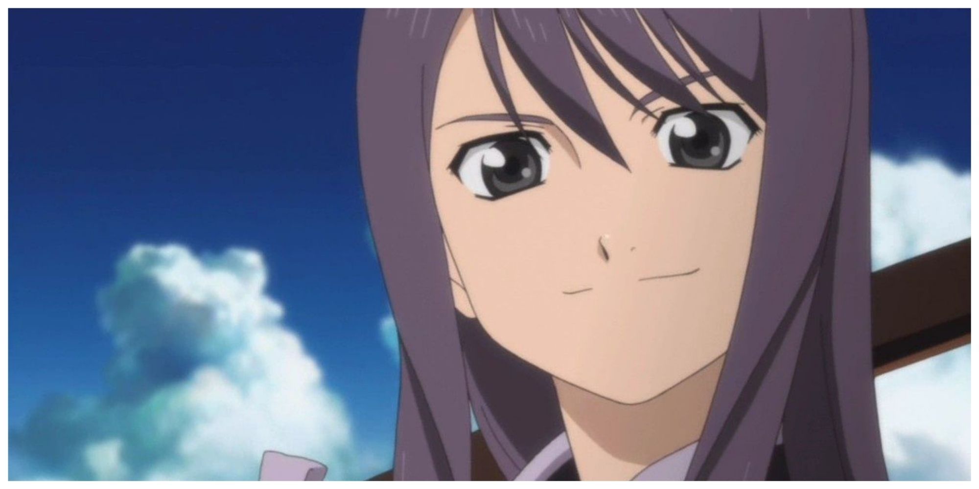Yuri from Tales of Vesperia smiling with beautiful blue sky background