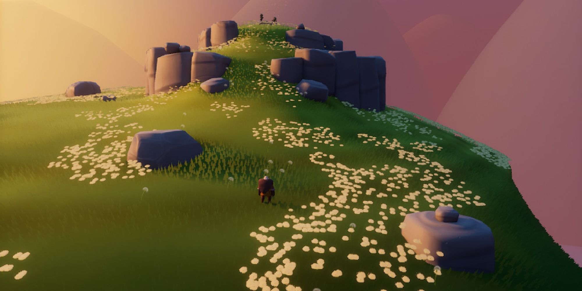 character climbing hill in first level