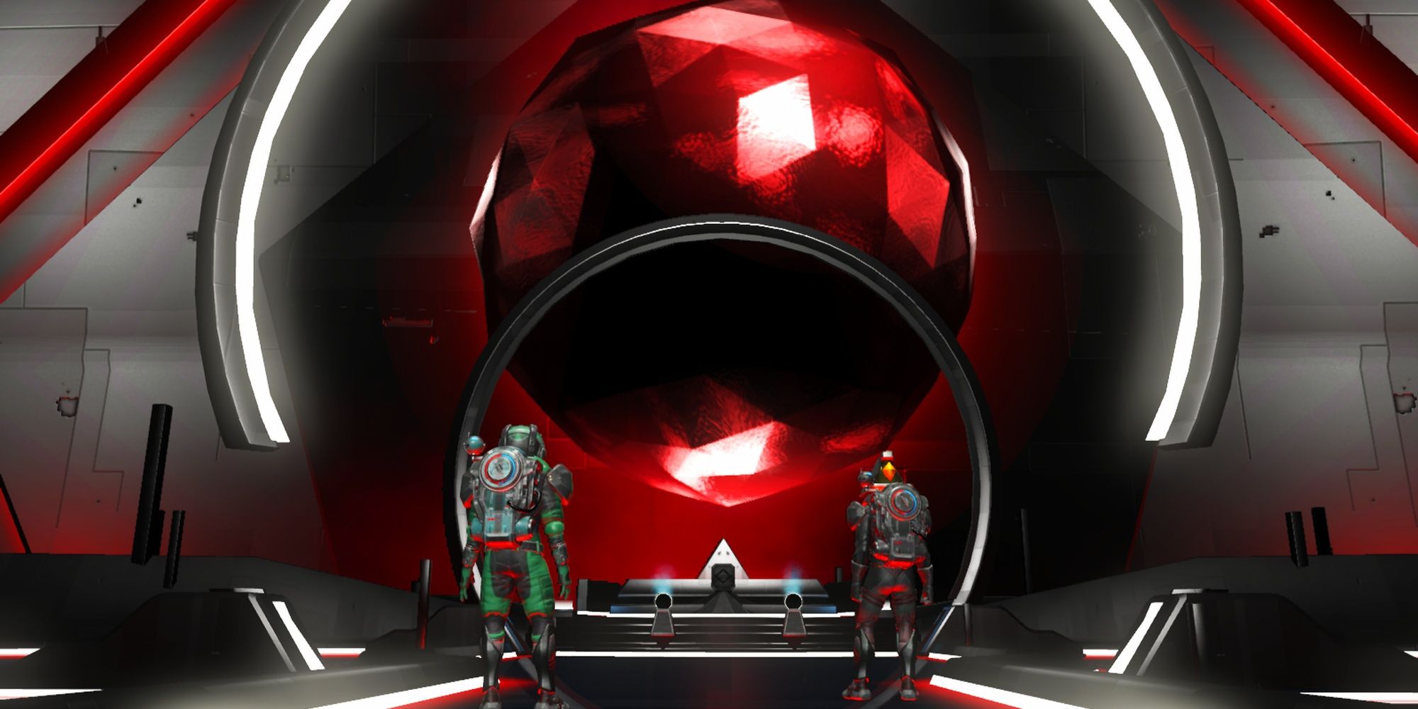 No Man's Sky: Two Travellers Encountering An Atlas Interface