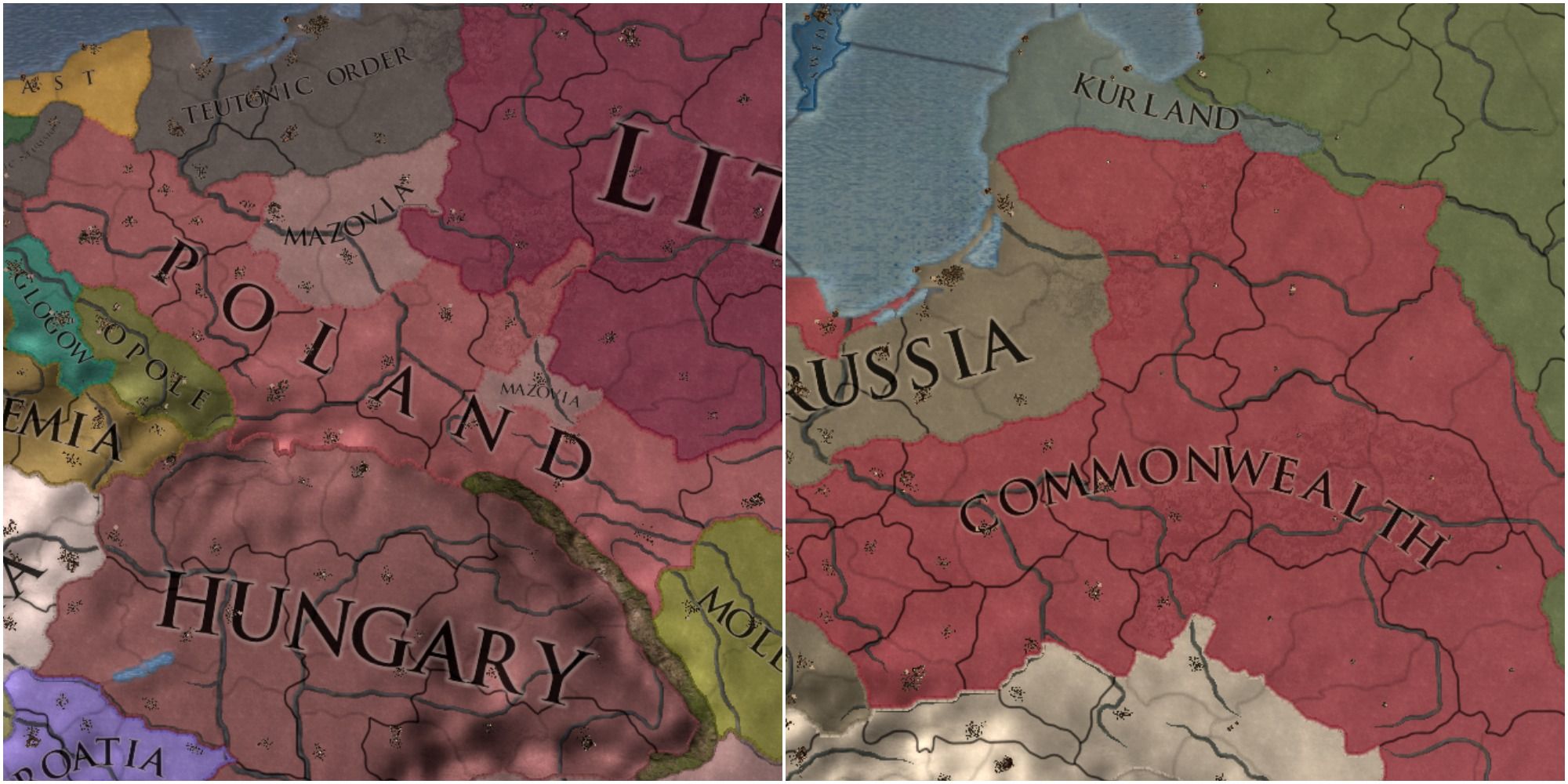 EU4 Poland Commonwealth Map