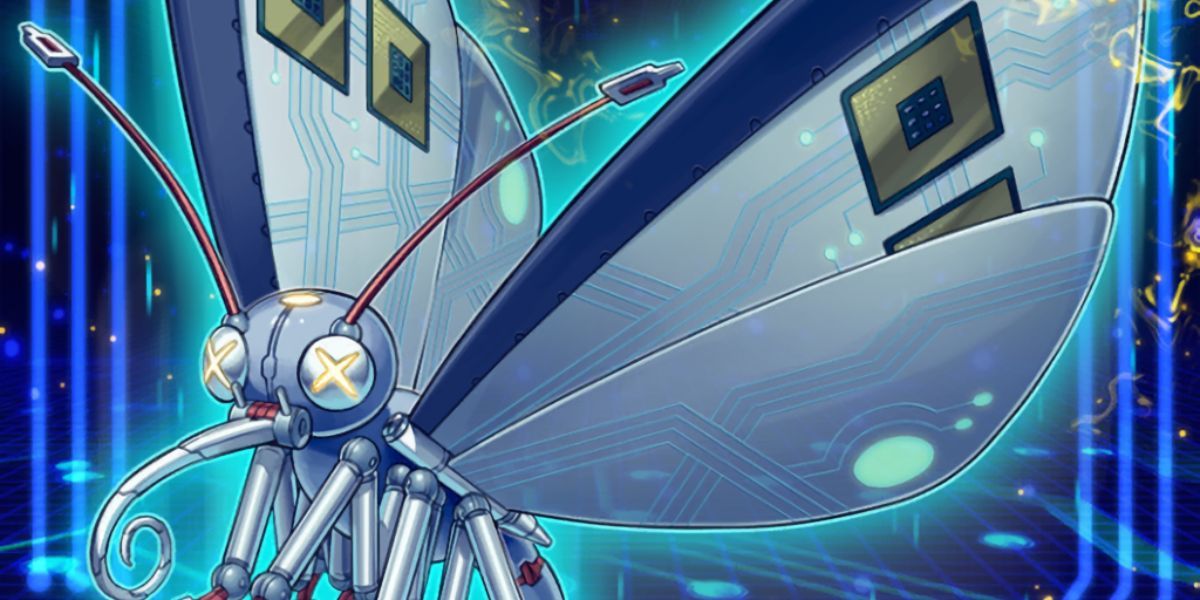 Yu-Gi-Oh Digital Bug Corebage card art mechanical moth