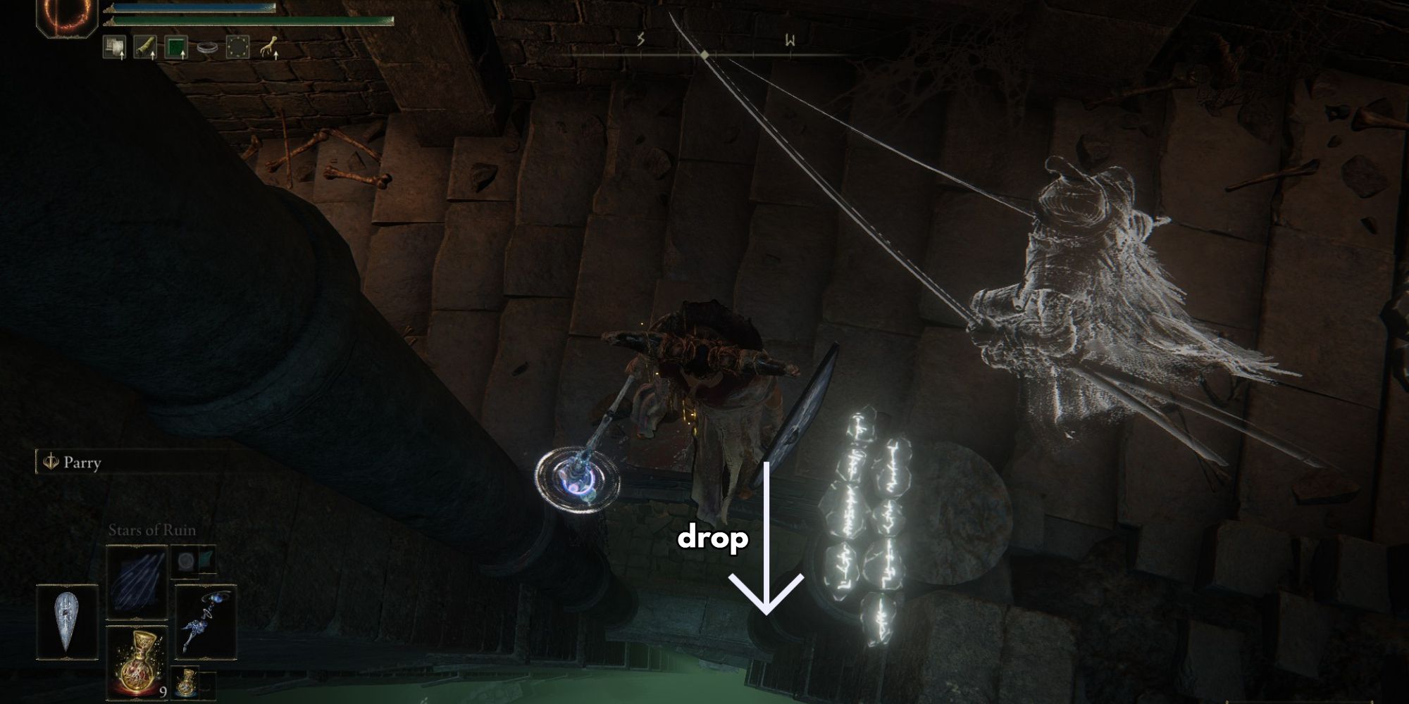 elden ring chasm stairs drop down