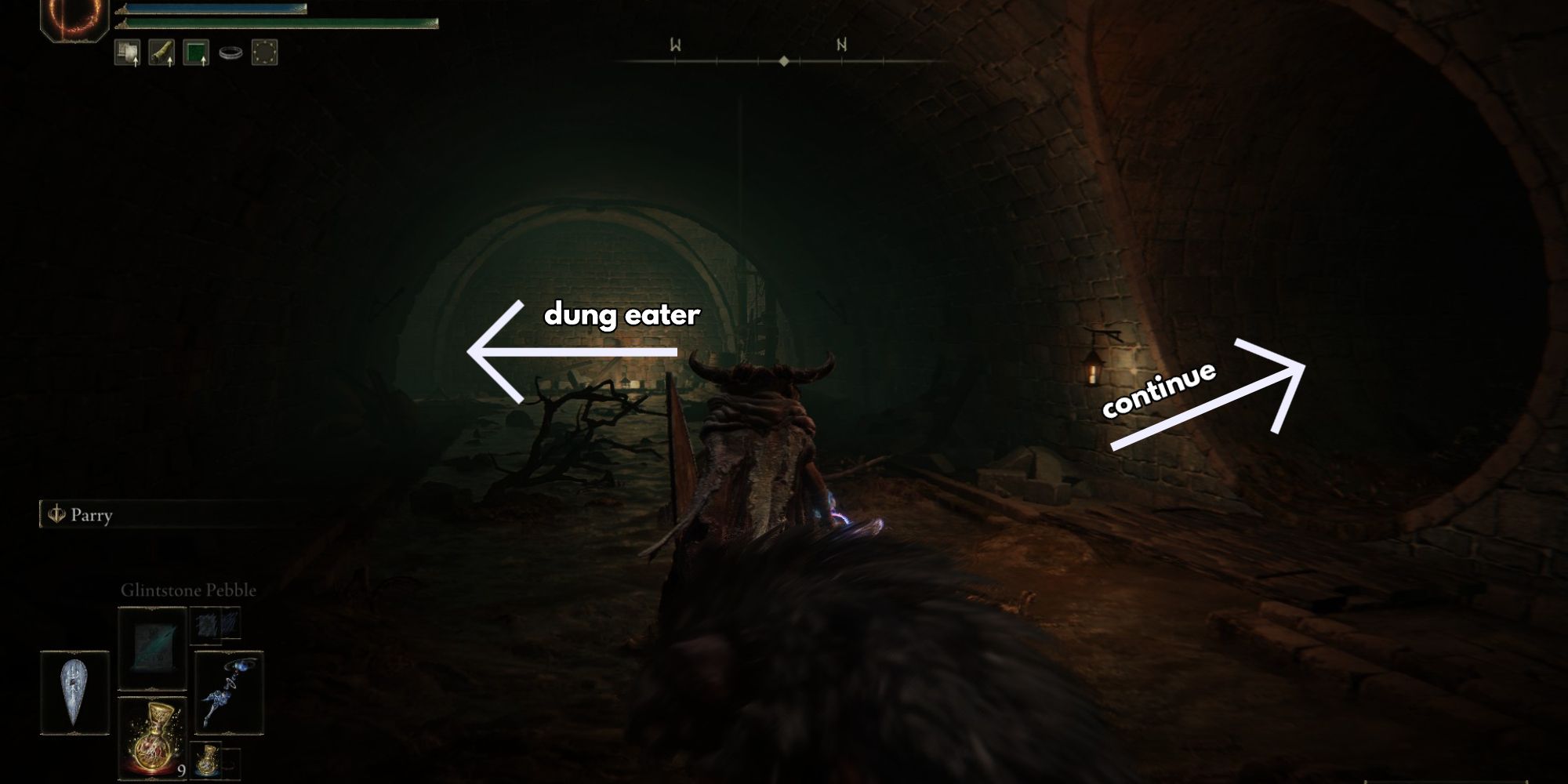 elden ring dung eater sewer location
