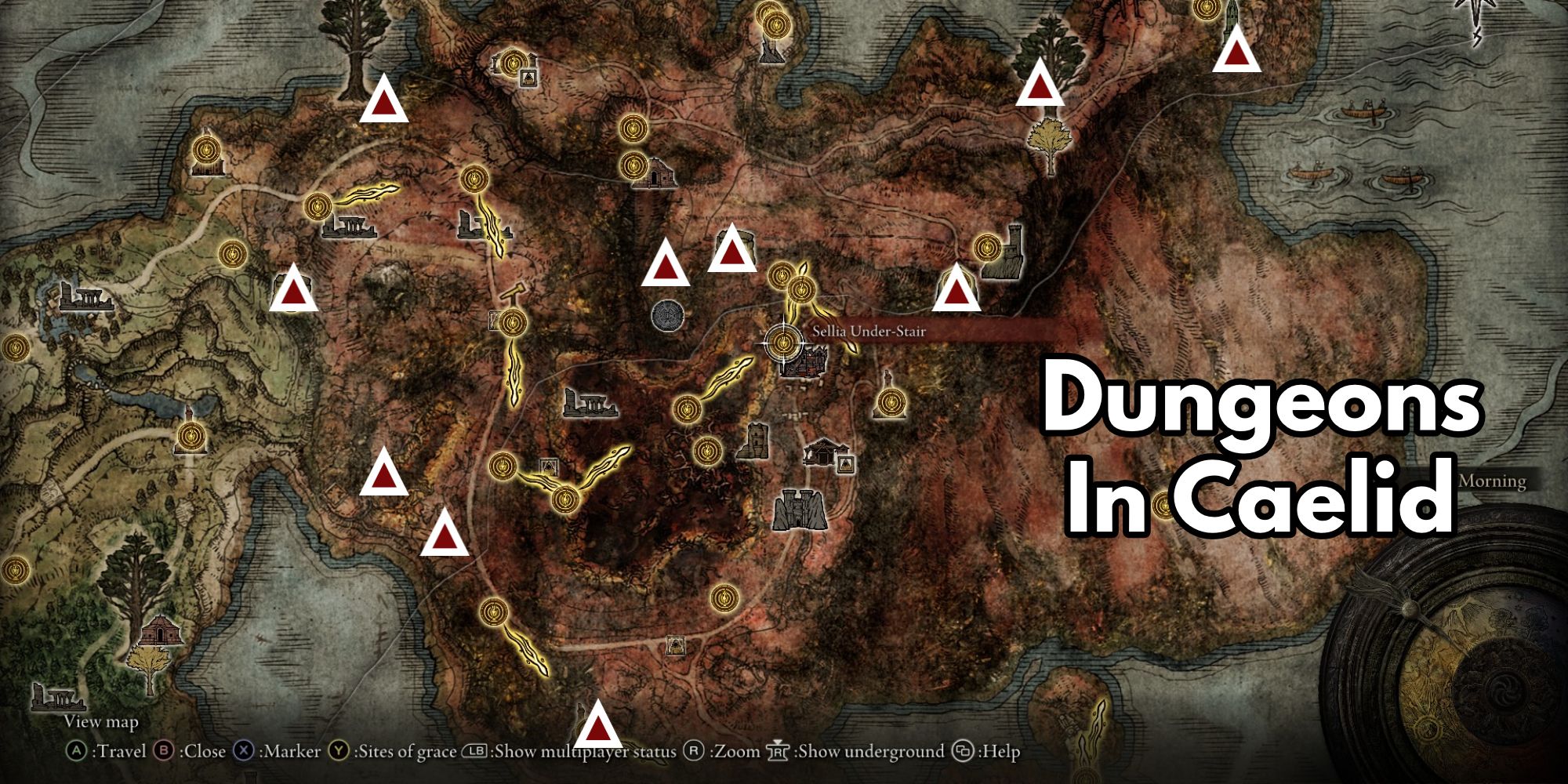 Elden Ring Dungeon Locations On Caelid Map 