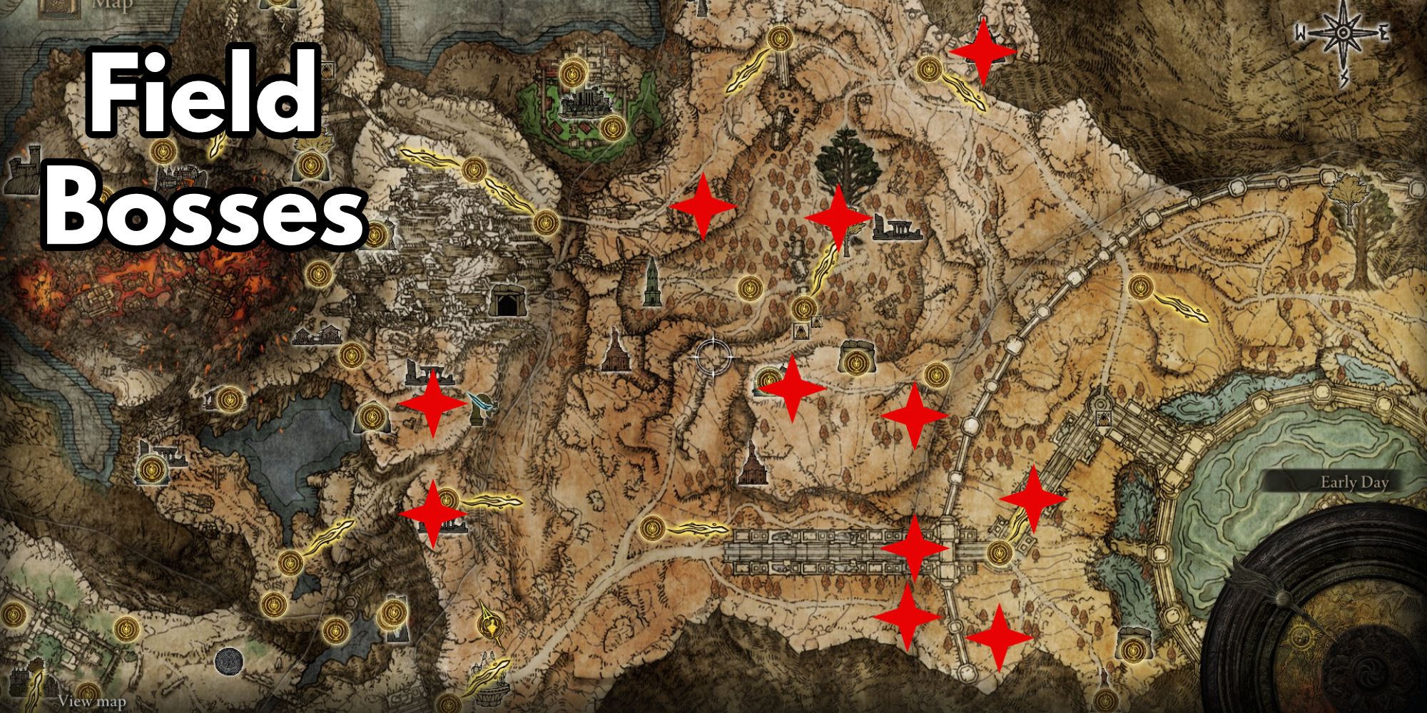 elden ring field boss locations on atlus plateau map